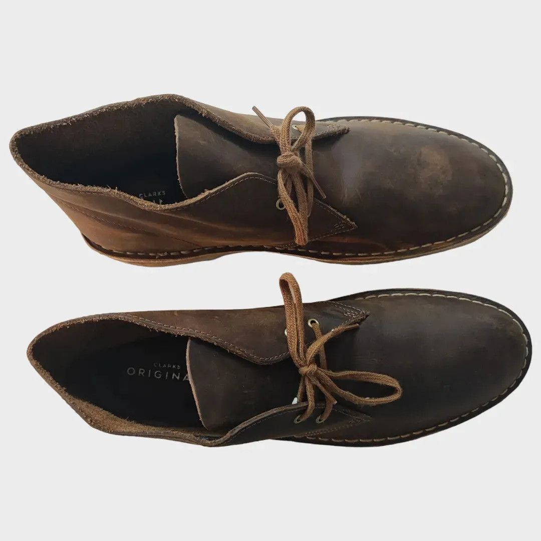 Clarks Clarks Desert Boots Brown Leather Classic-FASHIONELLA Size US 11 / EU 44 - 7 Thumbnail