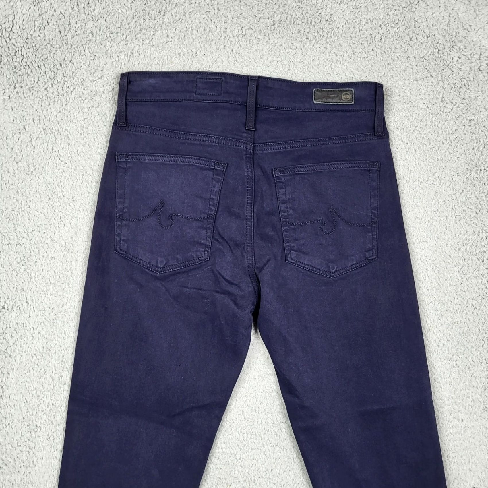Farah AG The Farrah High-rise Skinny ankle pants Women's Size 26R Shinny Size 26" / US 2 / IT 38 - 4 Thumbnail