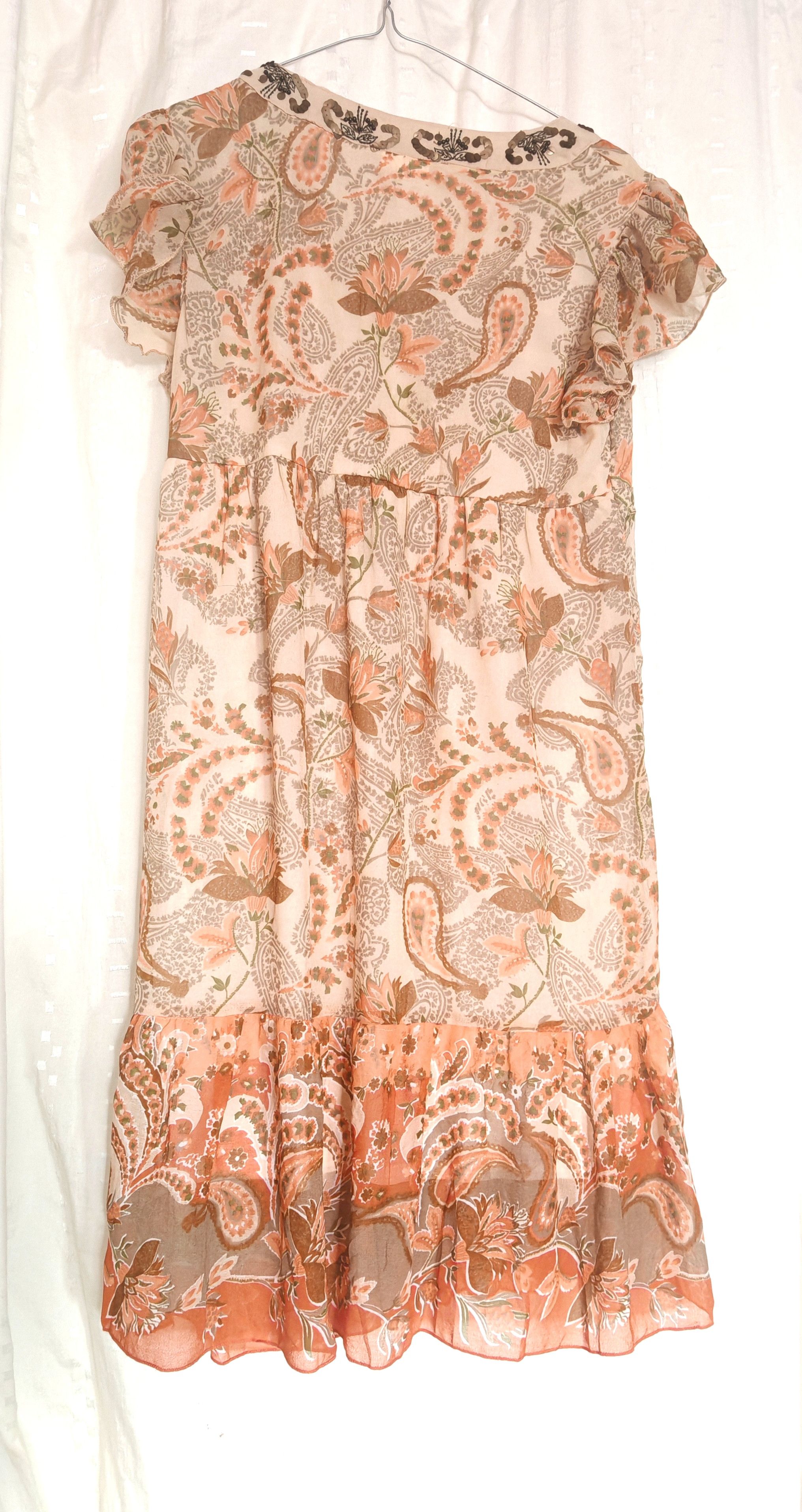 Vintage Vintage French Embroidered Beaded Boho Dress Babydoll Size S / US 4 / IT 40 - 7 Thumbnail