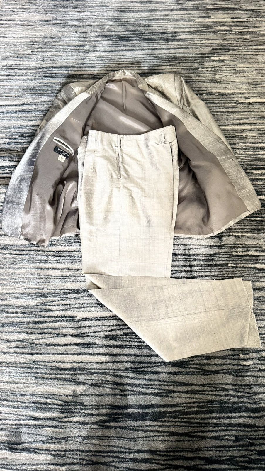 Other Vintage 1980s Duran Duran style silk suit Size 42R - 10 Thumbnail