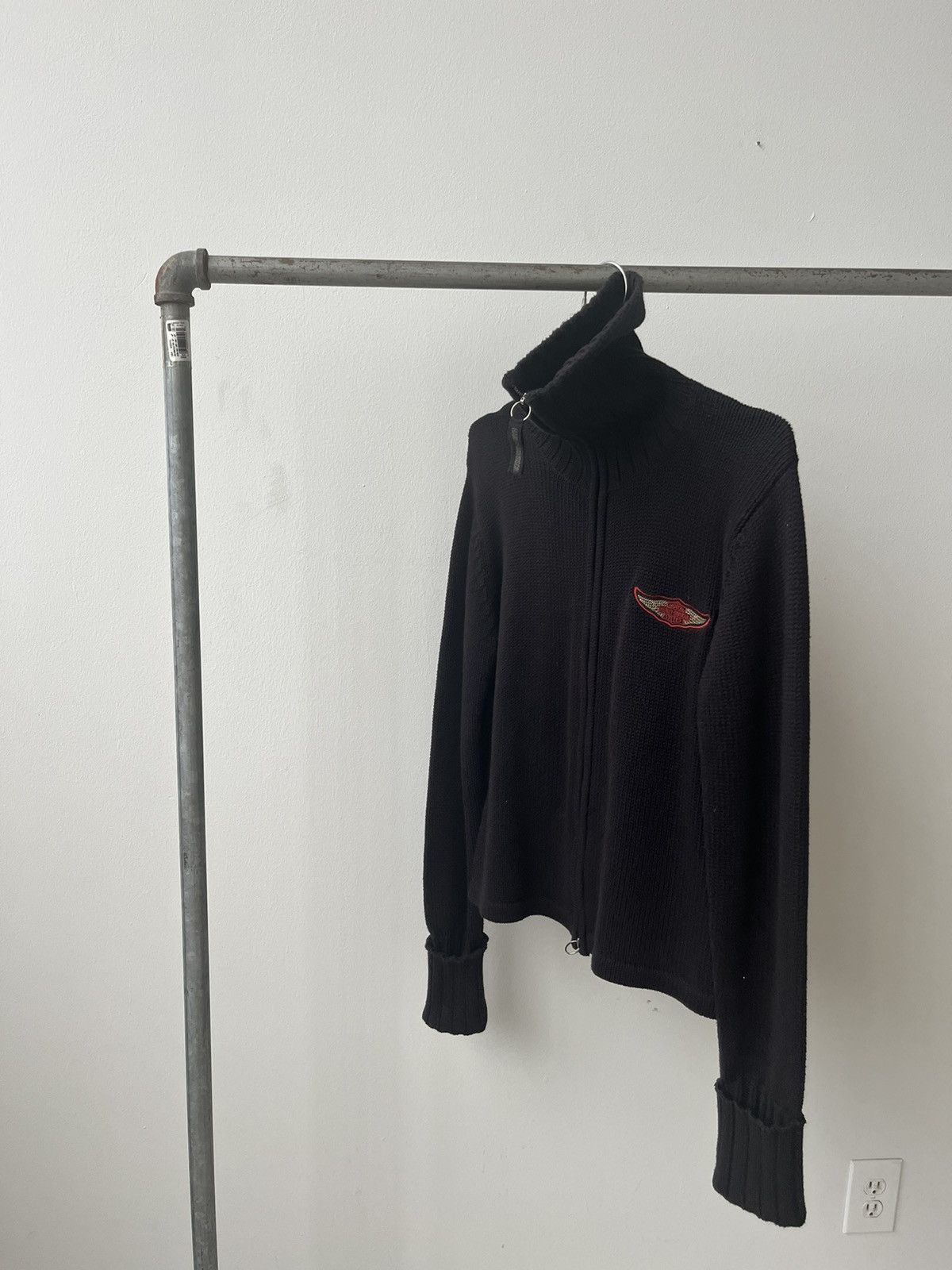 Harley Davidson VINTAGE HARLEY DAVIDSON SWEATER ZIP UP Size US XL / EU 56 / 4 - 4 Thumbnail