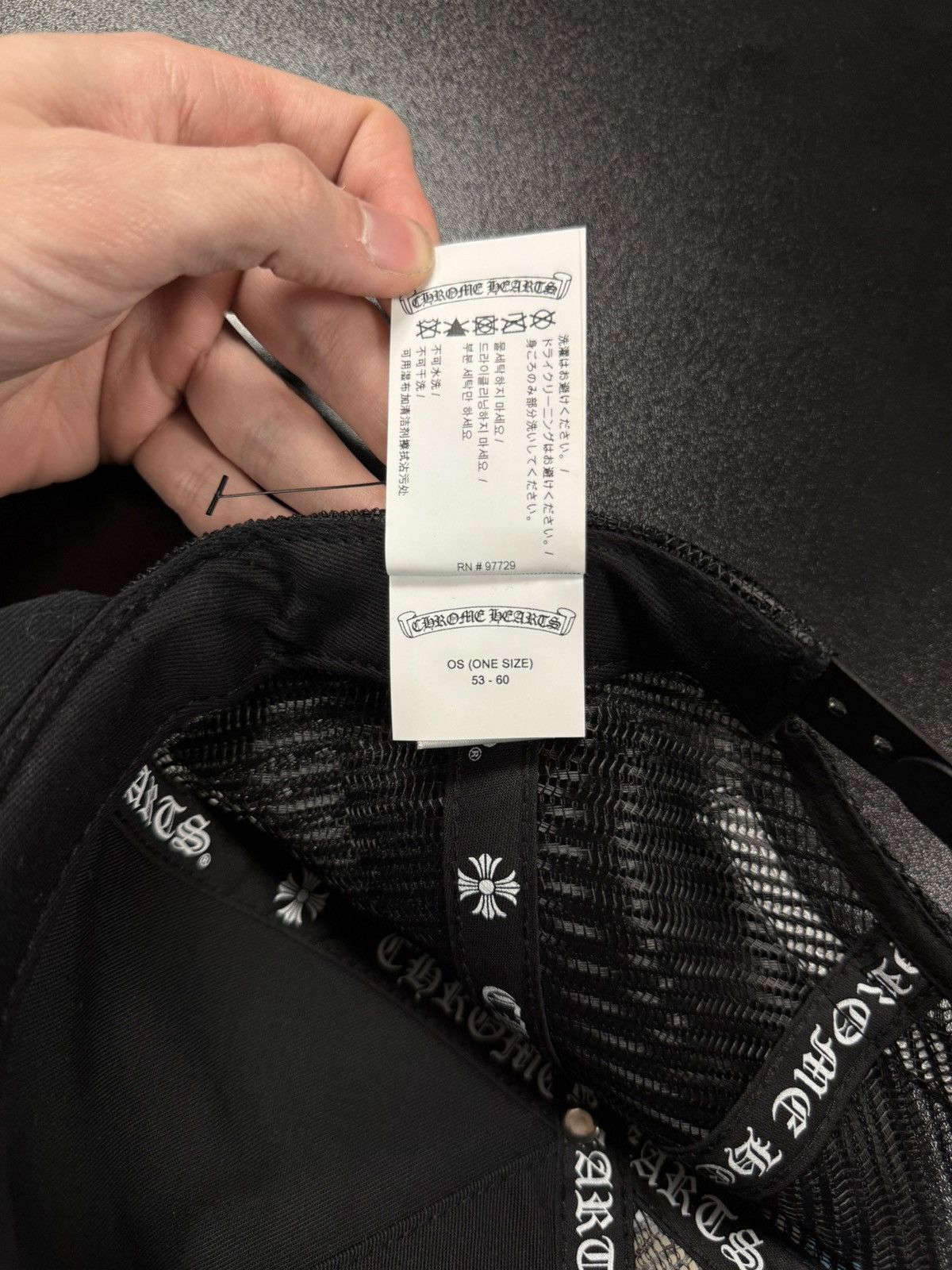 Chrome Hearts Chrome Hearts Script Hat SnapBack Black Size ONE SIZE - 17 Thumbnail