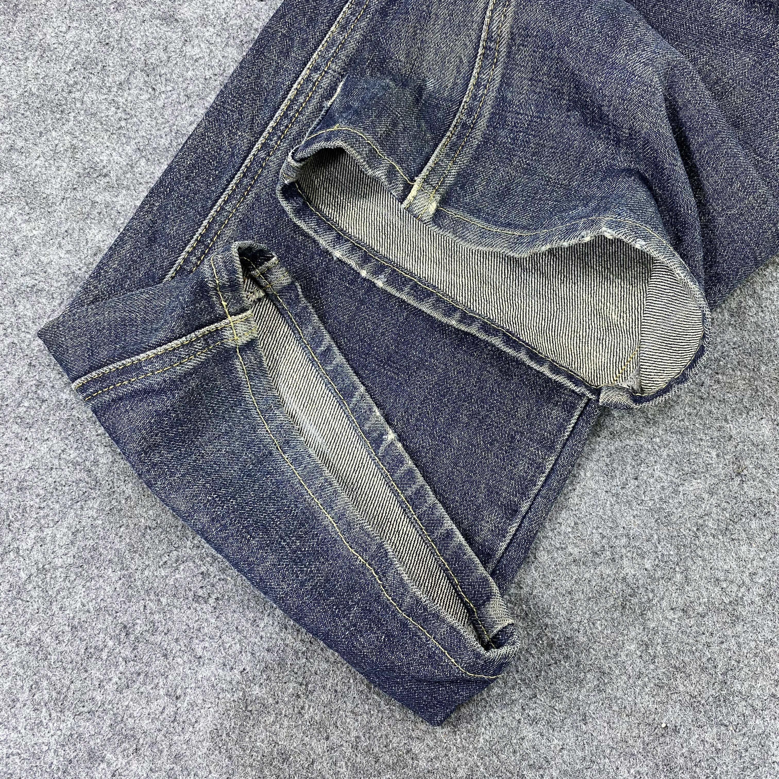 If Six Was Nine 2000s BARTACK JAPAN JEANS-J1151 Size US 36 / EU 52 - 14 Thumbnail