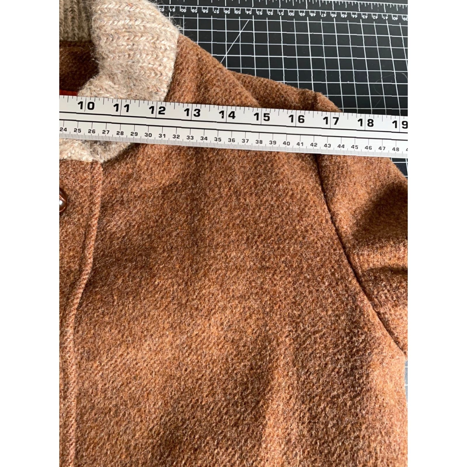 Doublet Vintage Wool Double Breasted Jacket Women M Brown Acetate Lining Mod Retro Bomber Jacket Size M / US 6-8 / IT 42-44 - 7 Thumbnail