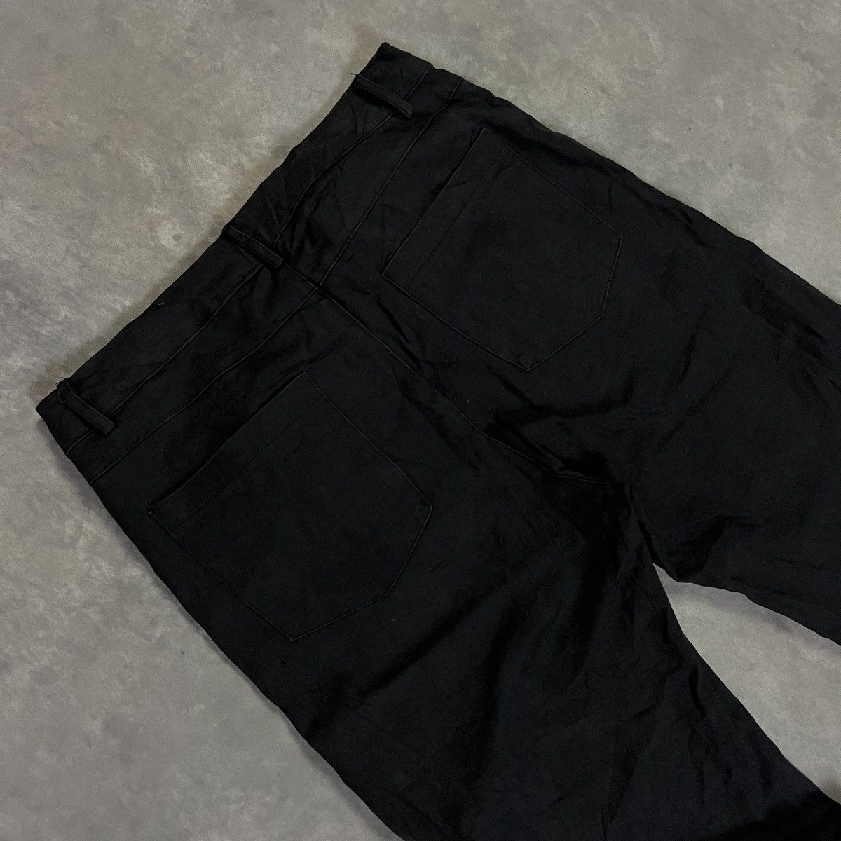 Tornado Mart 2000s Gothic Lace Up Grunge Punk Flared Ifsix Vkei Pants Size 29" - 8 Thumbnail