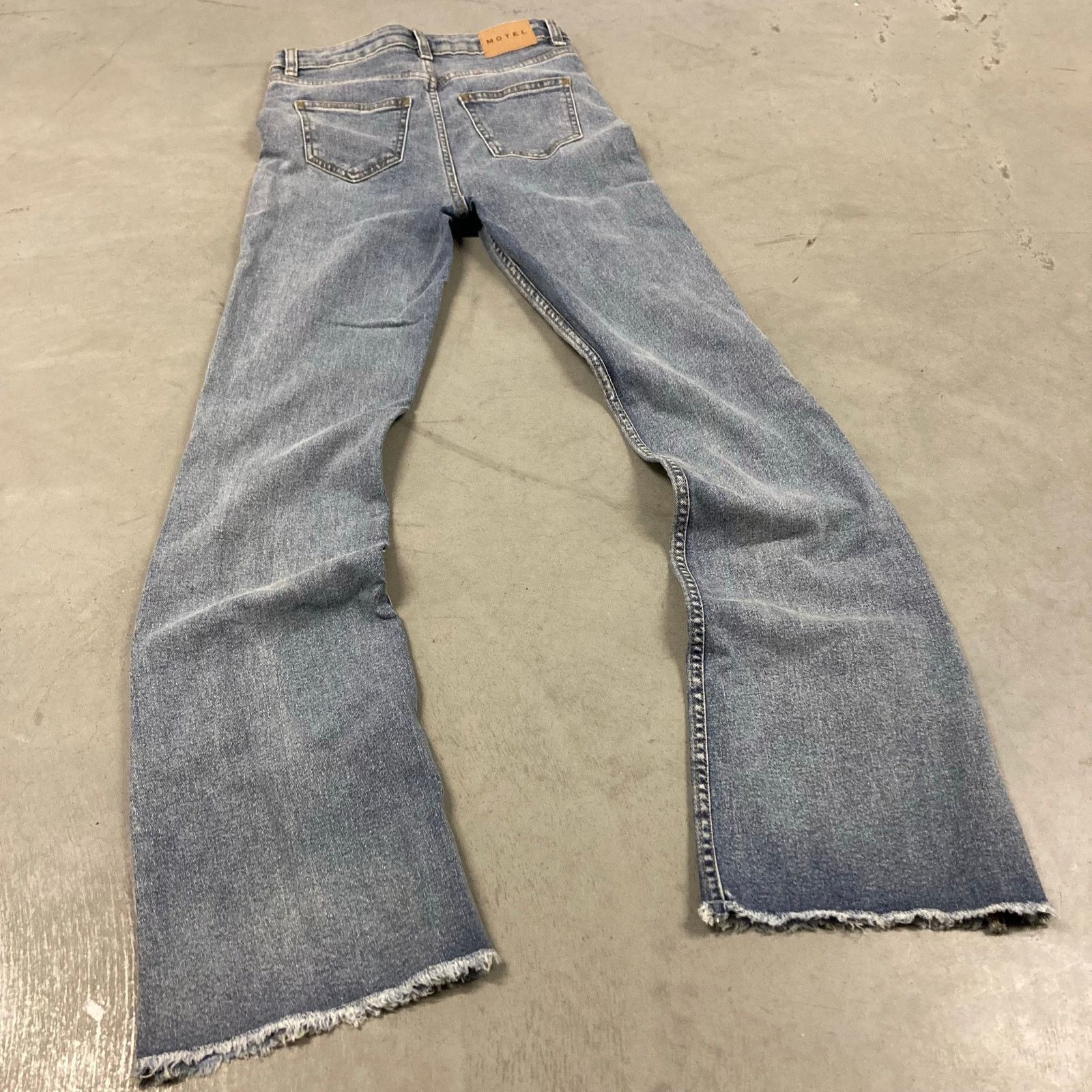 Vintage Y2K motel high rise flare bootcut jeans 27x32 Size 27" / US 4 / IT 40 - 2 Thumbnail
