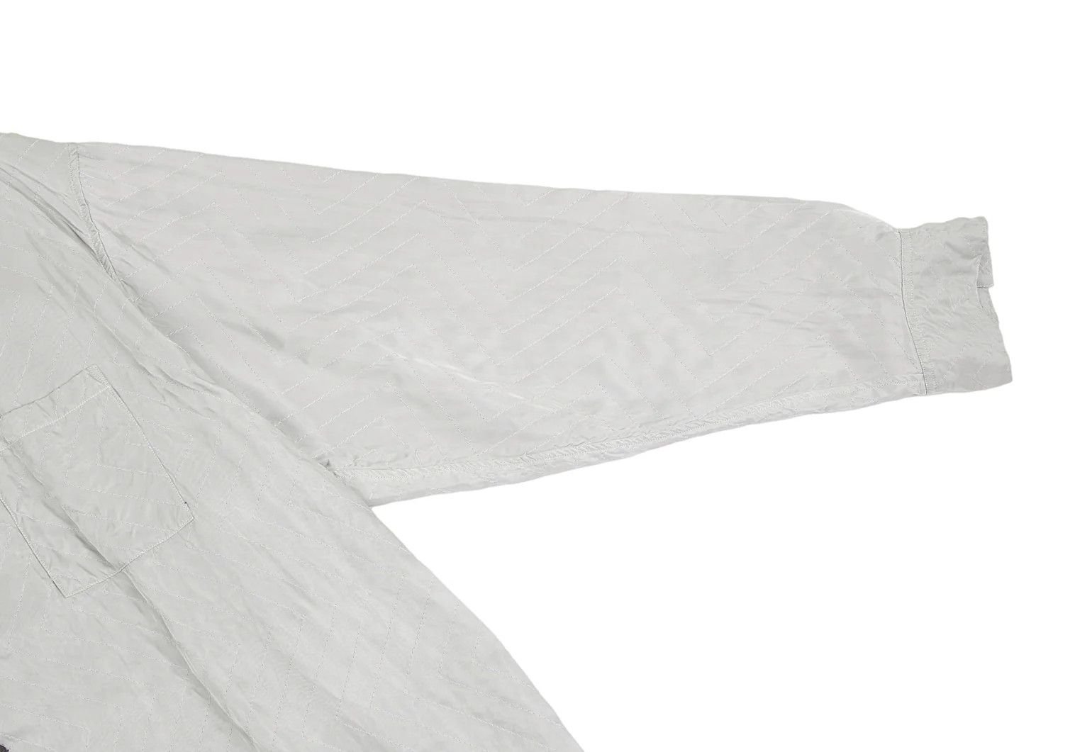 Yohji Yamamoto Yohji Yamamoto Silver Zigzag Stitch Long Shirt Size US M / EU 48-50 / 2 - 7 Thumbnail