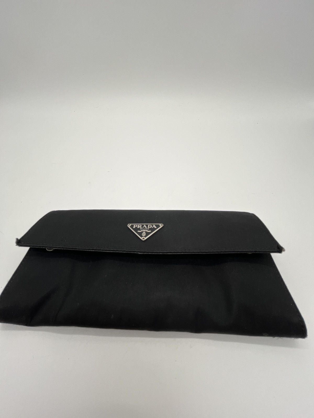 Prada saffiano canvas Bi-Fold wallet Black