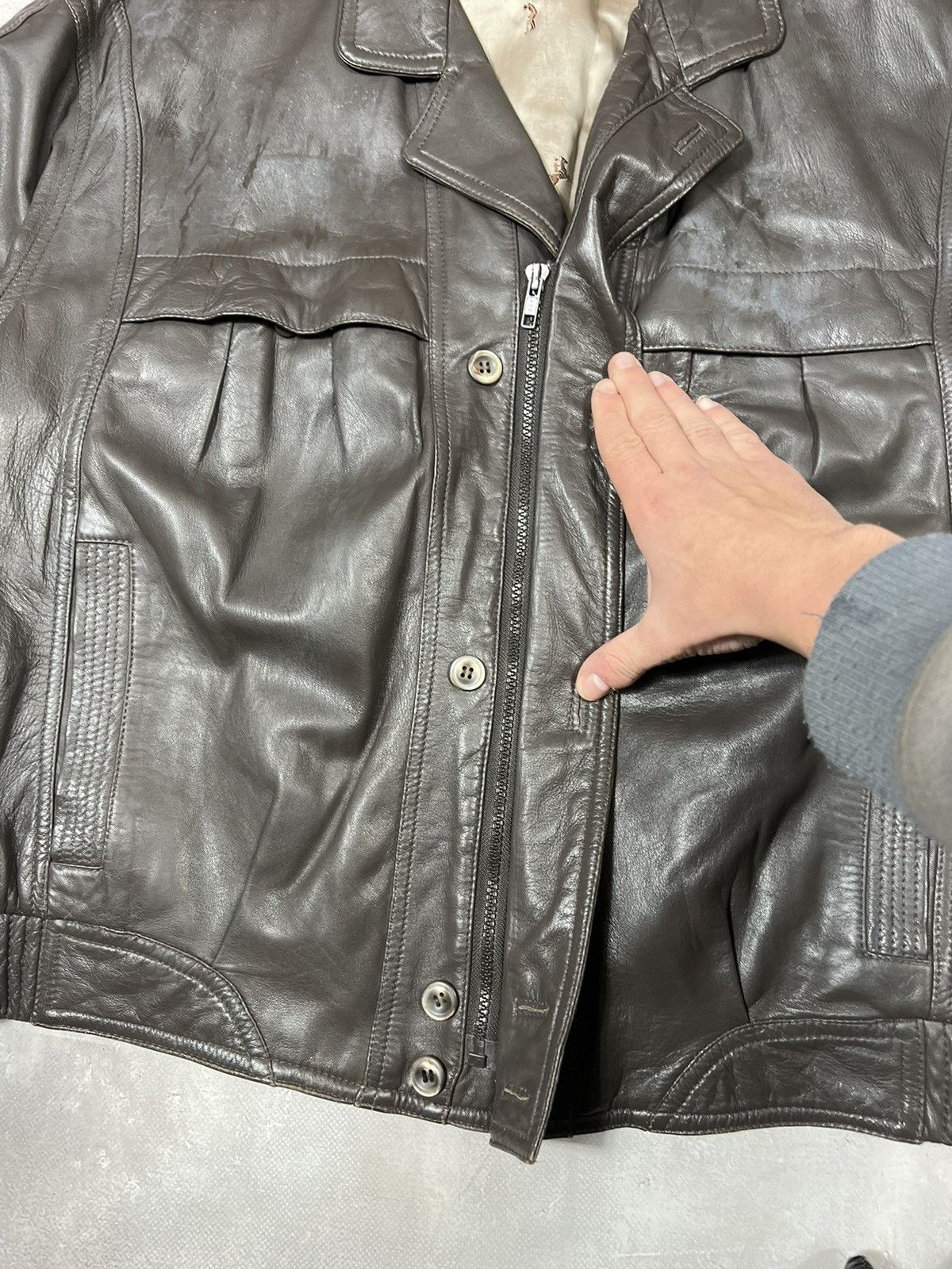 Vintage Vintage Racing Y2k Leather Jacket Size US XL / EU 56 / 4 - 5 Thumbnail