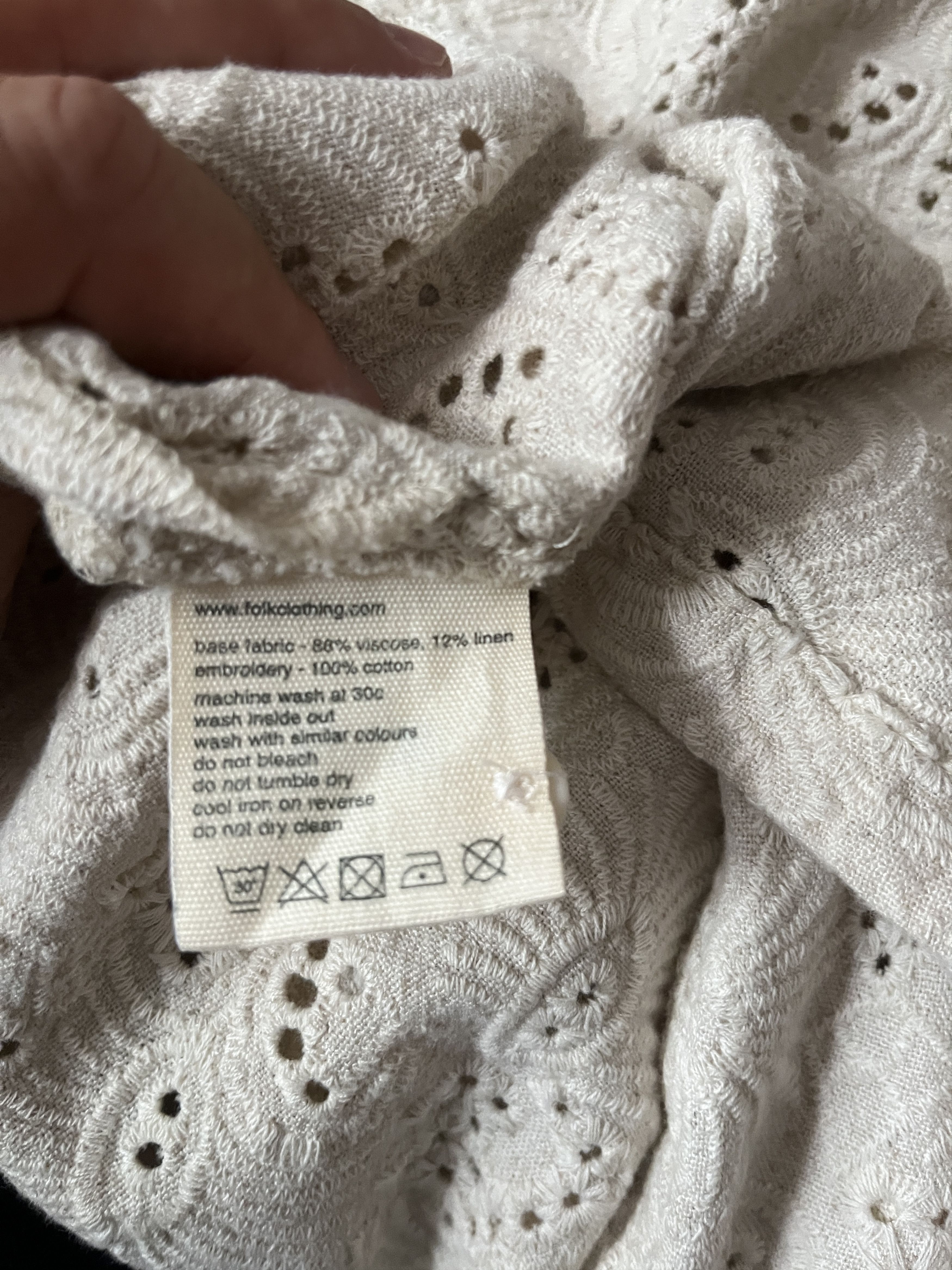 Folk Folk Crochet Eyelet Summer Button Up Size US S / EU 44-46 / 1 - 5 Thumbnail