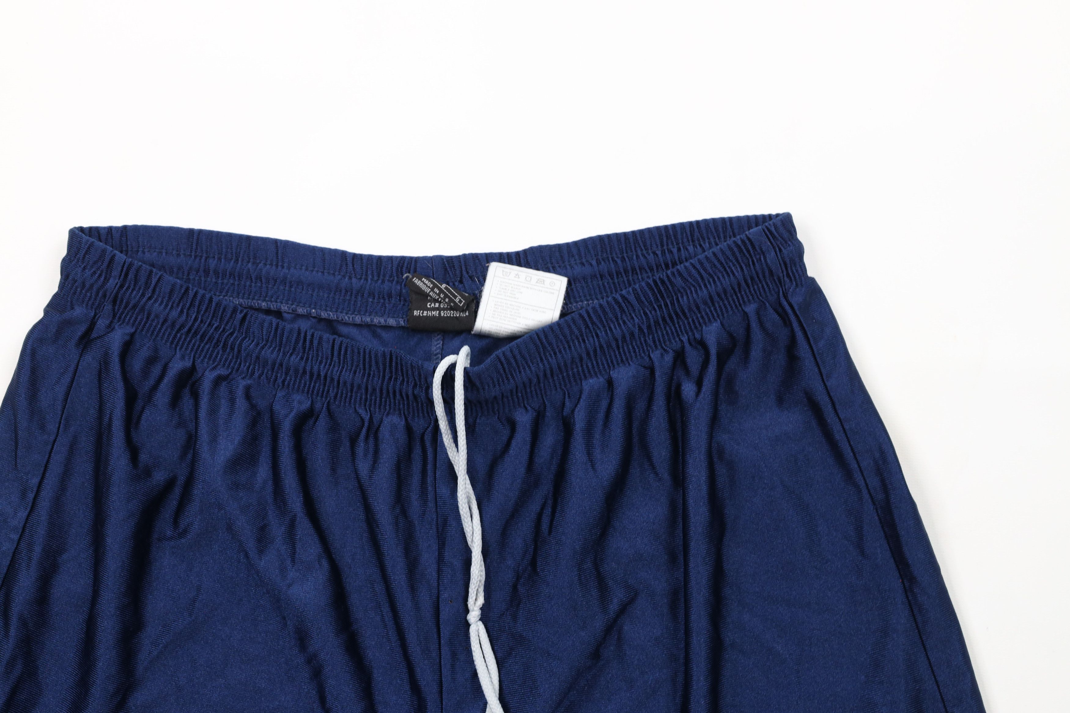 Nike × Vintage Vintage 90s Nike Travis Scott Mini Swoosh Shorts Blue USA Size US 34 / EU 50 - 2 Thumbnail