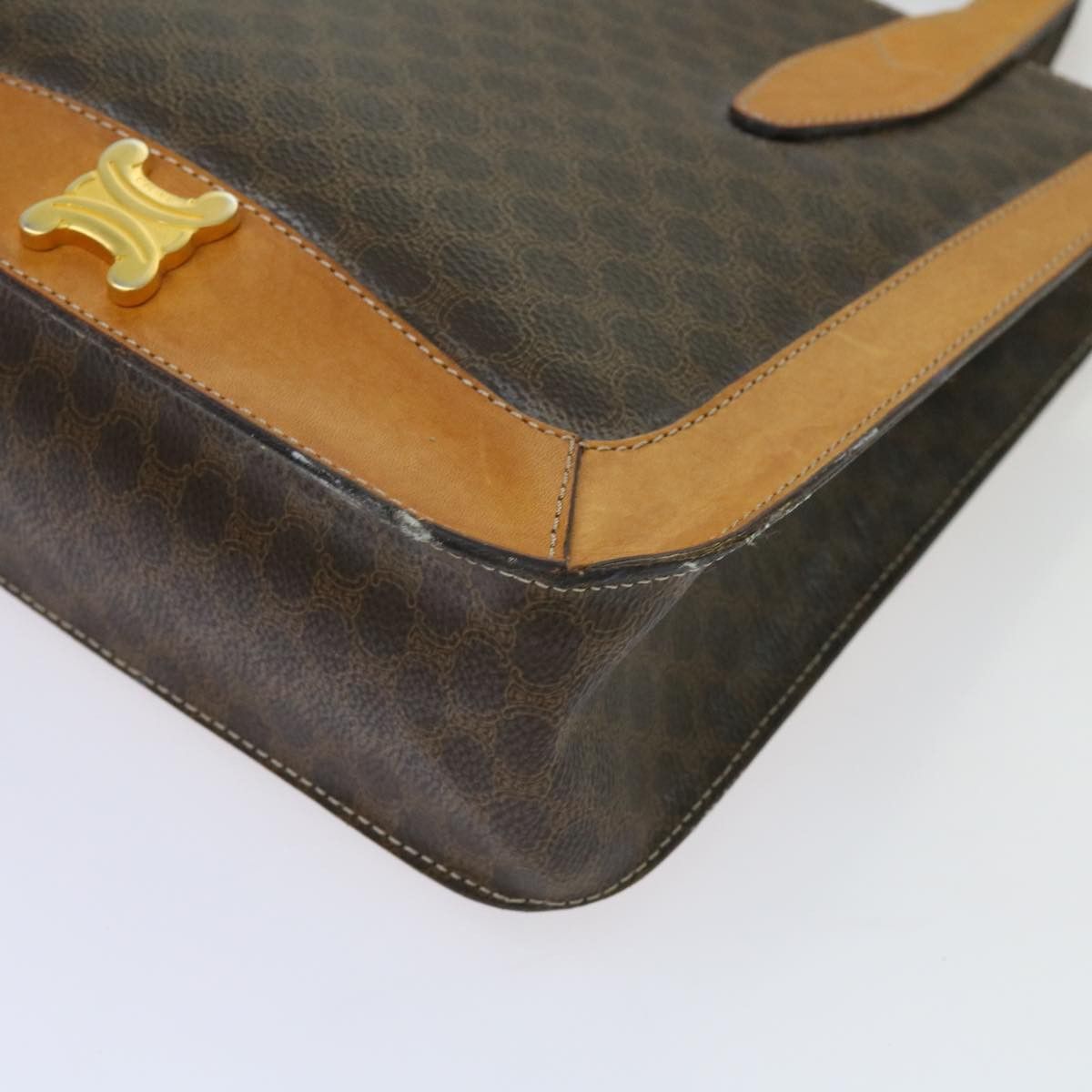 Celine CELINE Macadam Canvas Hand Bag Pvc Brown Size ONE SIZE - 9 Thumbnail