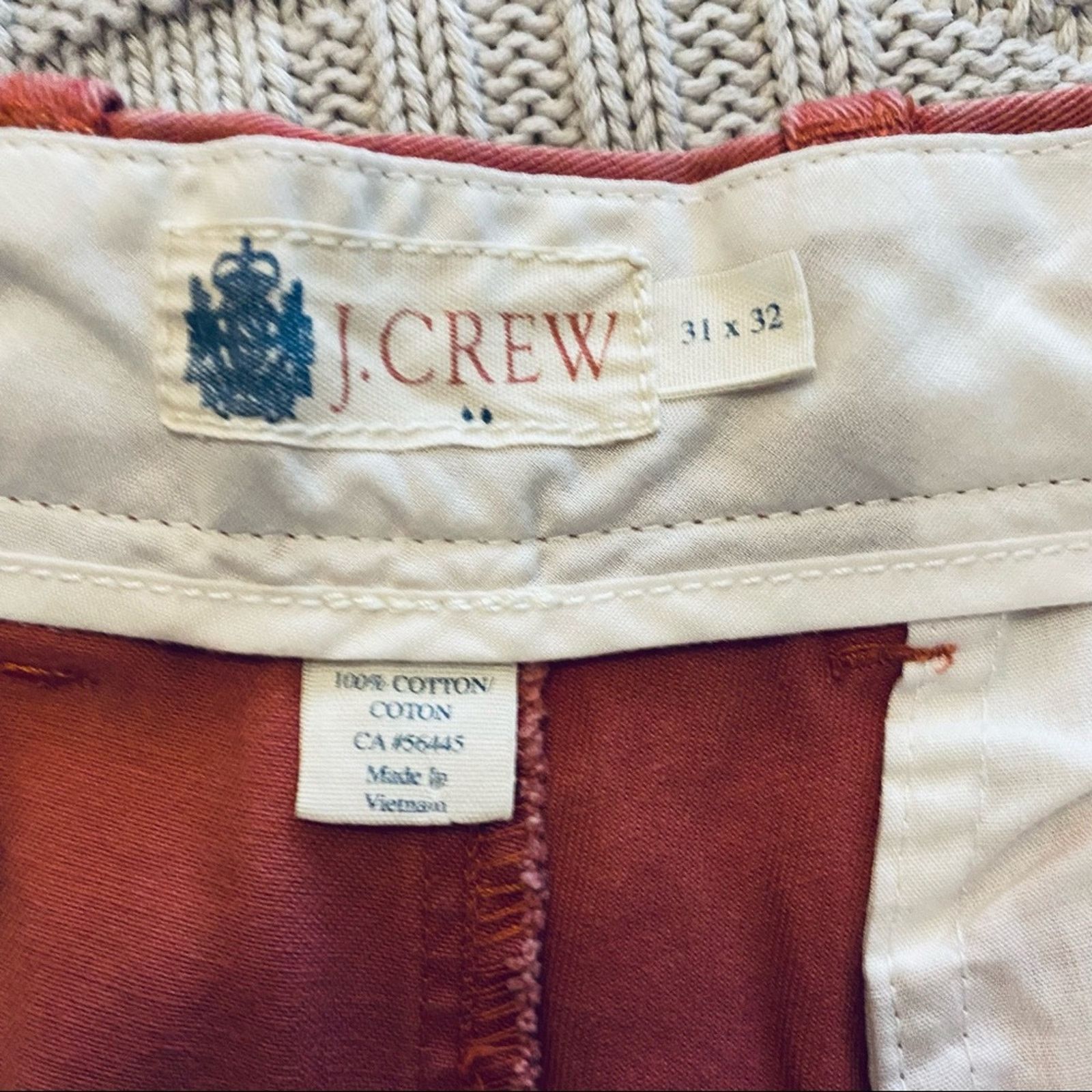 J.Crew J Crew muted red chino khaki pants Size US 31 - 4 Thumbnail