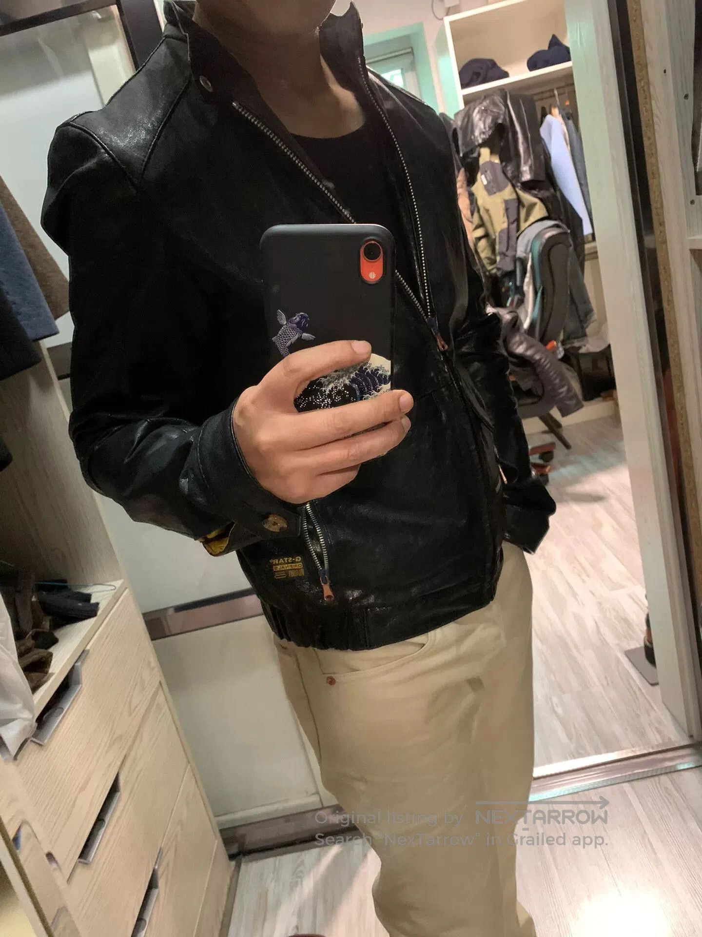 G-Star gstar handmade leather jacket size M. Size US M / EU 48-50 / 2 - 7 Thumbnail