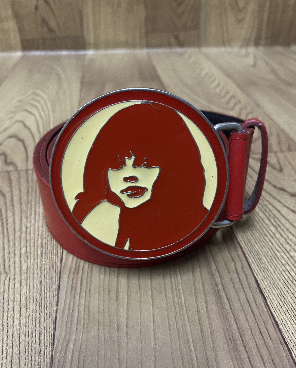 【HYSTERIC GLAMOUR】 ratchet belt red HYSTERIC GLAMOUR】 ratchet belt red