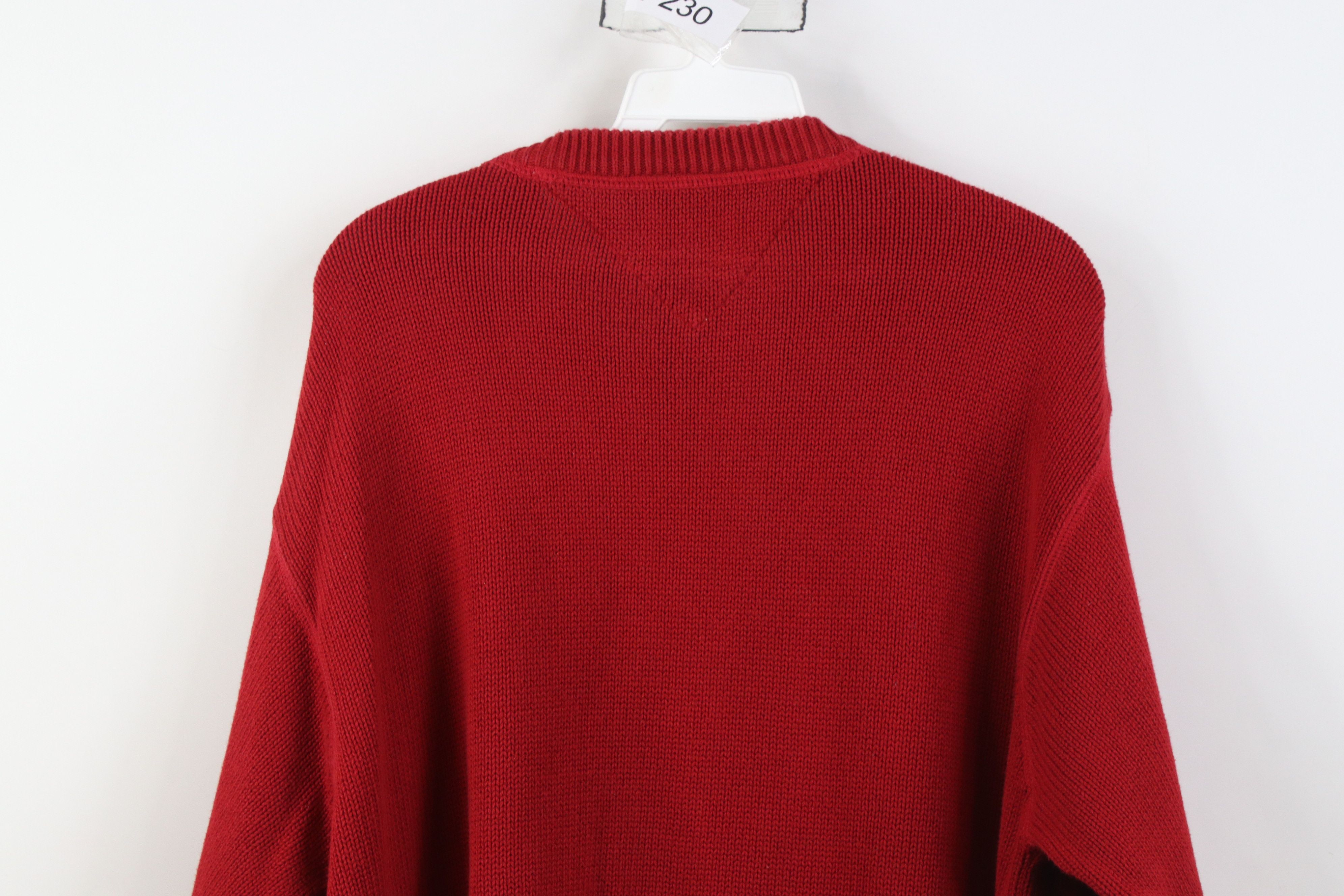 Tommy Hilfiger Vintage 90s Tommy Hilfiger Cotton Knit Crewneck Sweater Size US XL / EU 56 / 4 - 9 Thumbnail