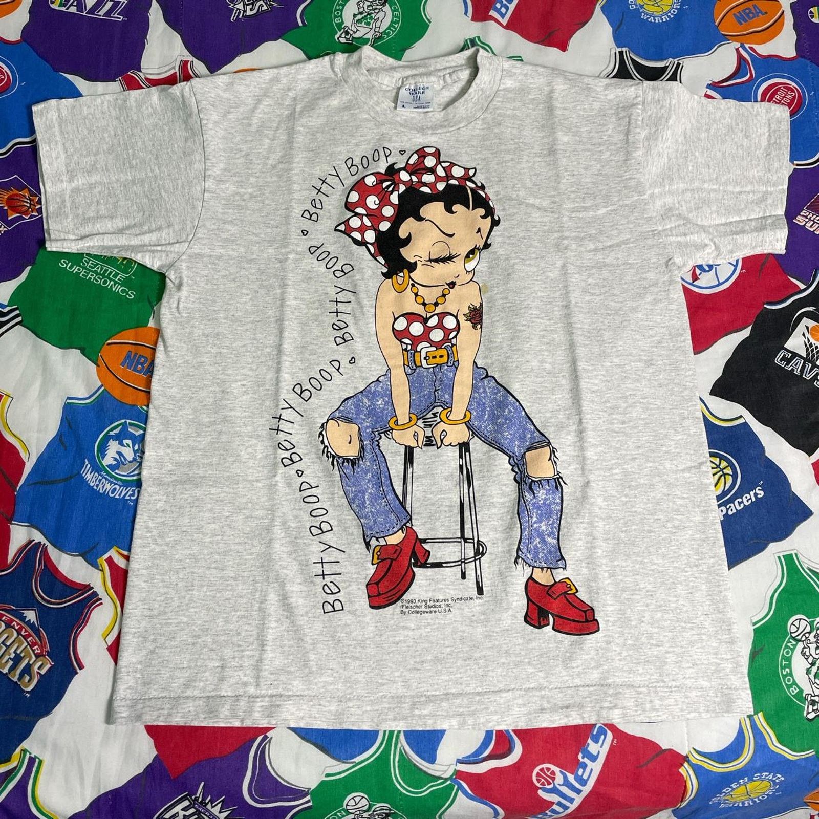 Vintage Vintage 1993 Betty Boop King Features Cartoon TV Movie Tee Size US L / EU 52-54 / 3 - 1 Thumbnail
