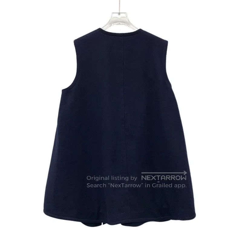 Fendi Fendi Navy wool V-neck single-breasted sleeveless colorful Size XS / US 0-2 / IT 36-38 - 2 Thumbnail