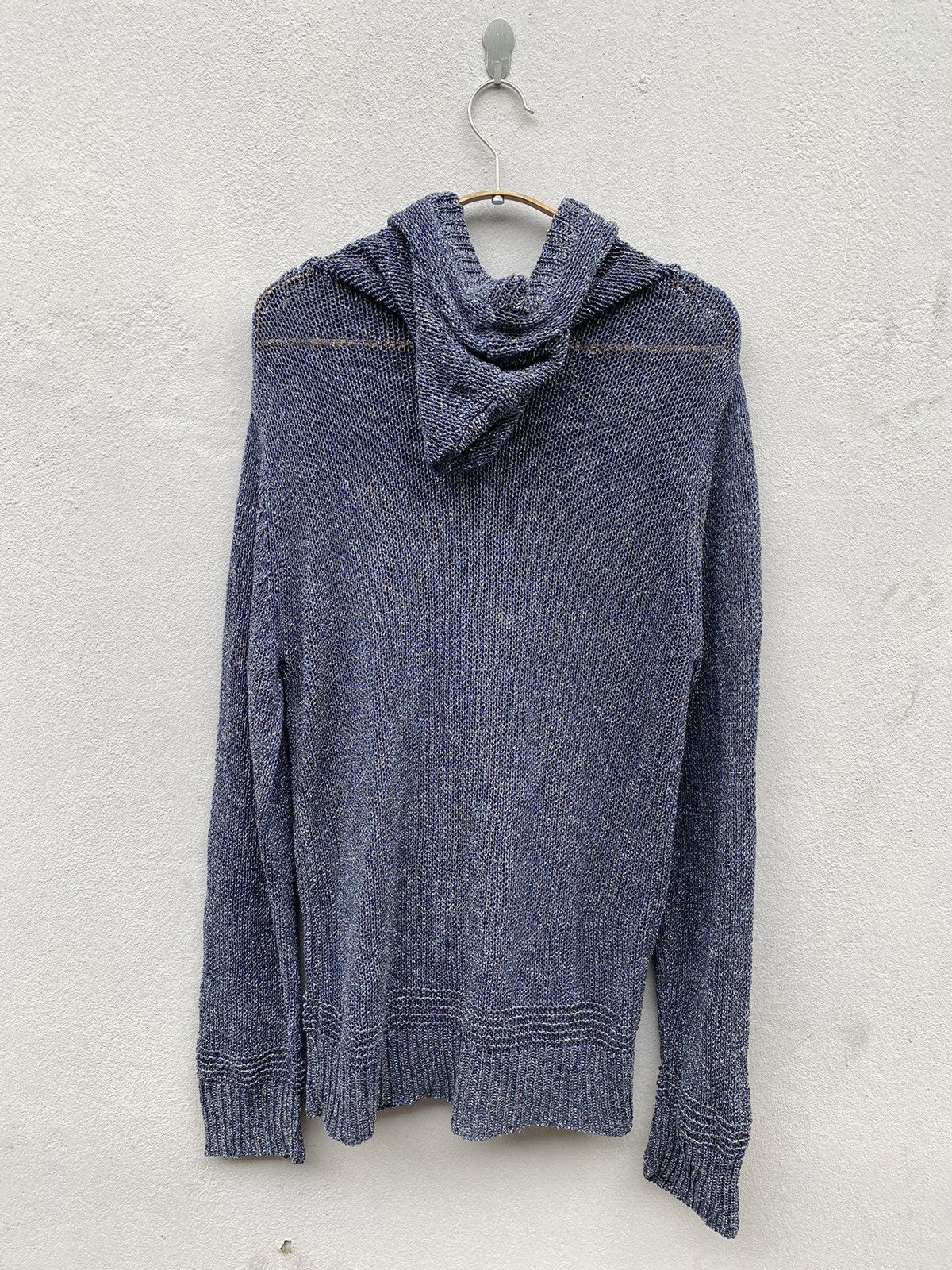 Tornado Mart Tornado Mart Cable Stitch/Fish Net Metal Blue Hooded Size US L / EU 52-54 / 3 - 18 Thumbnail