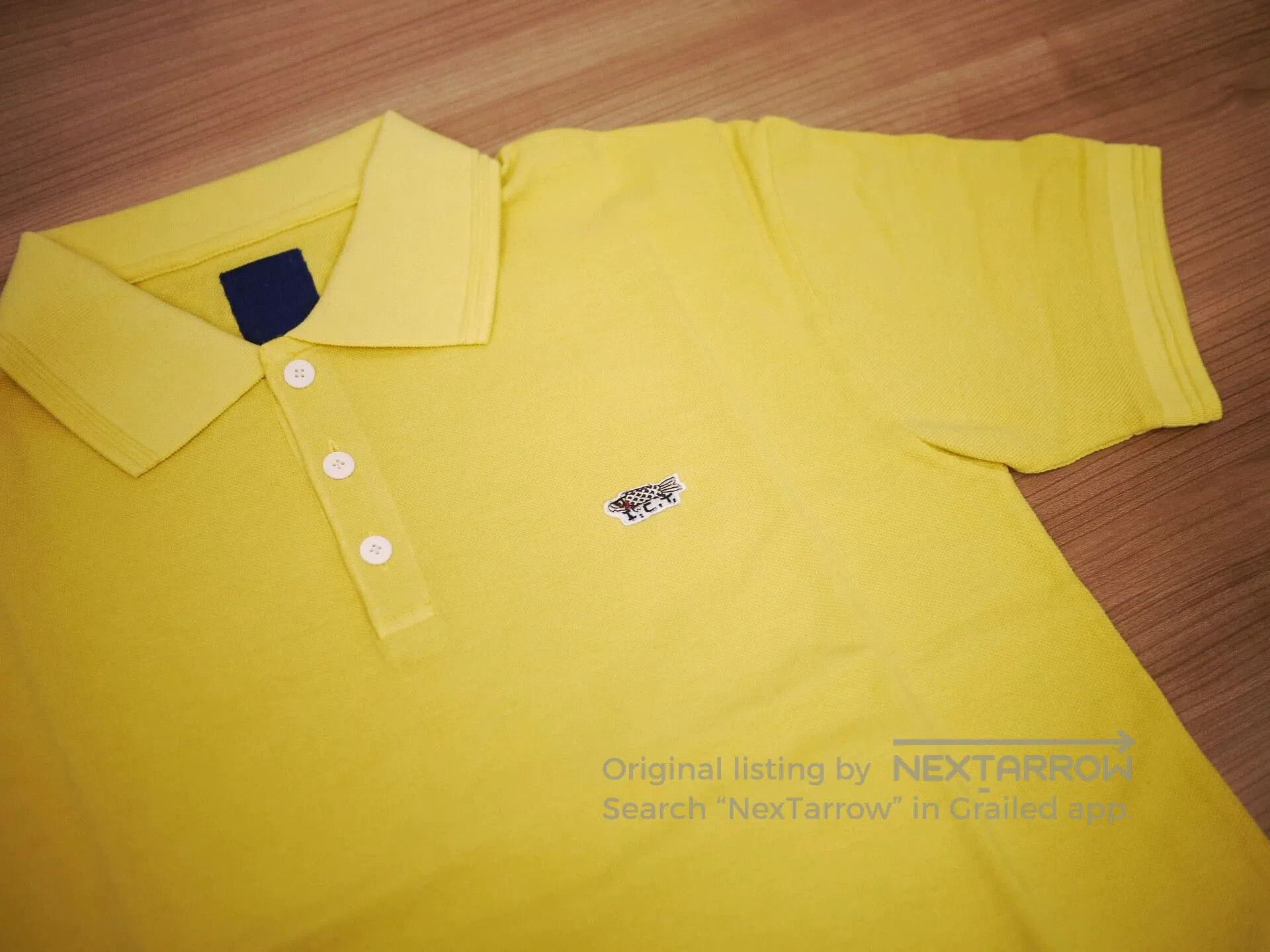 Visvim Yellow Short Sleeve Polo Shirt. Size US S / EU 44-46 / 1 - 3 Thumbnail