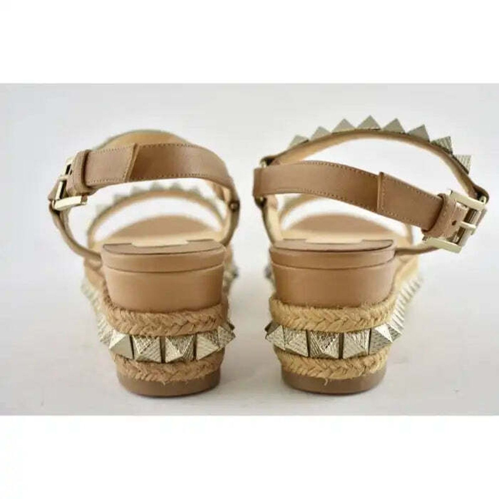 Christian Louboutin Pyraclou 60 Cuir Brown Platform Wedge Sandal Heel Pump 35 Size US 5 / IT 35 - 11 Thumbnail