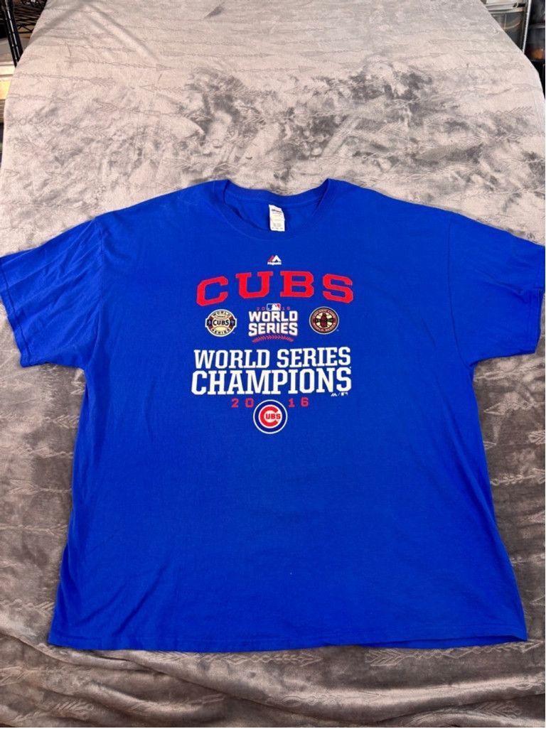 Majestic Men's Majestic Chicago Cubs T-Shirt 3XL Blue Size US XL / EU 56 / 4 - 2 Thumbnail