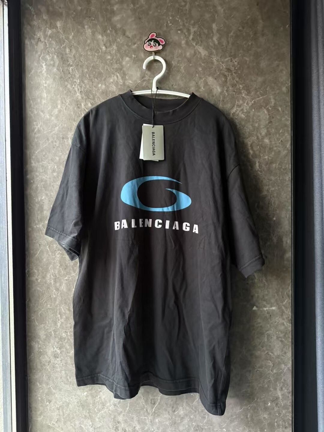 Balenciaga Balenciaga Blue Ring Print Short-Sleeve T-Shirt Size US S / EU 44-46 / 1 - 1 Thumbnail
