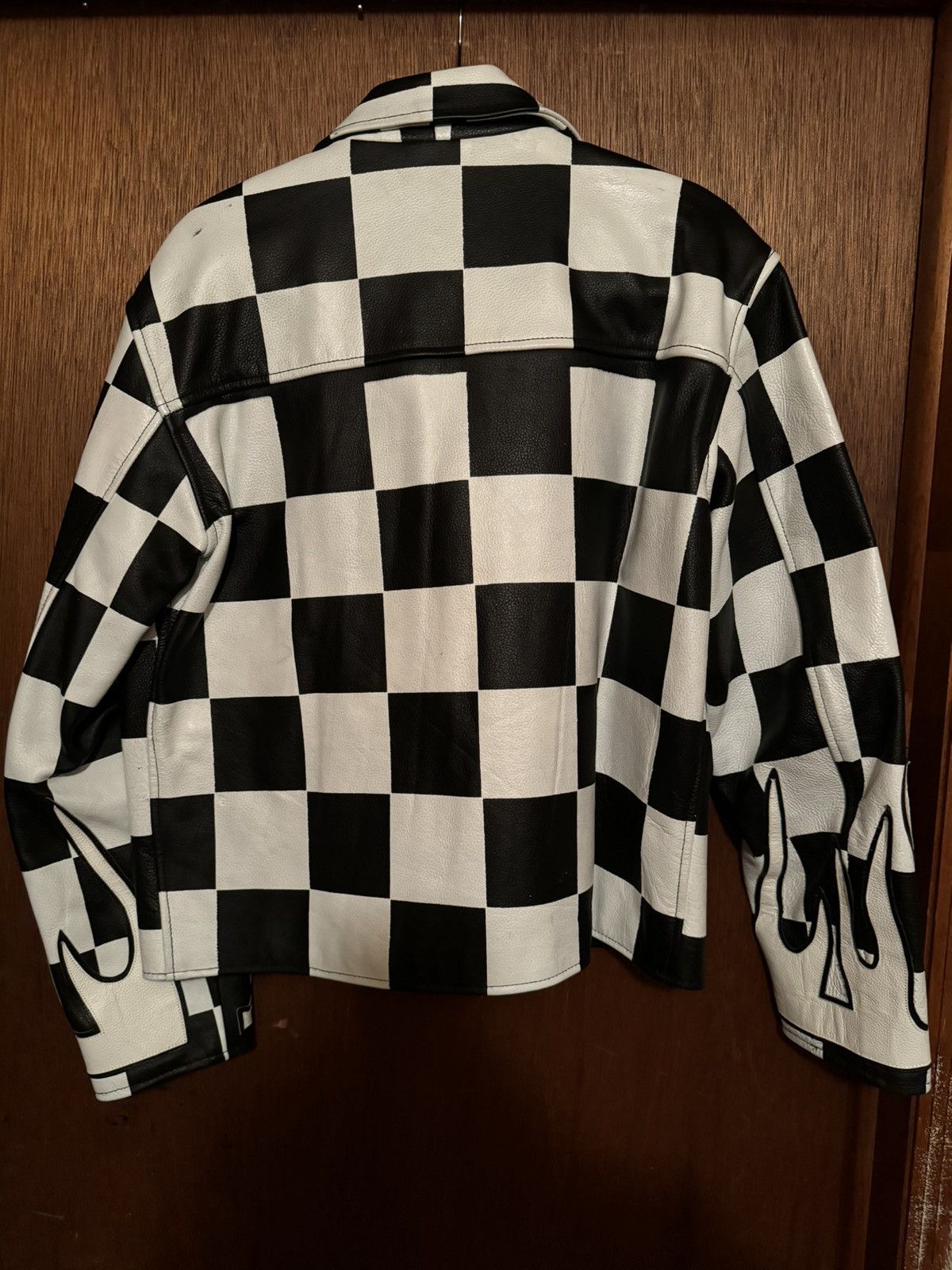 Ev Bravado E.V Bravado Checkerboard Leather Jacket Size US S / EU 44-46 / 1 - 2 Thumbnail