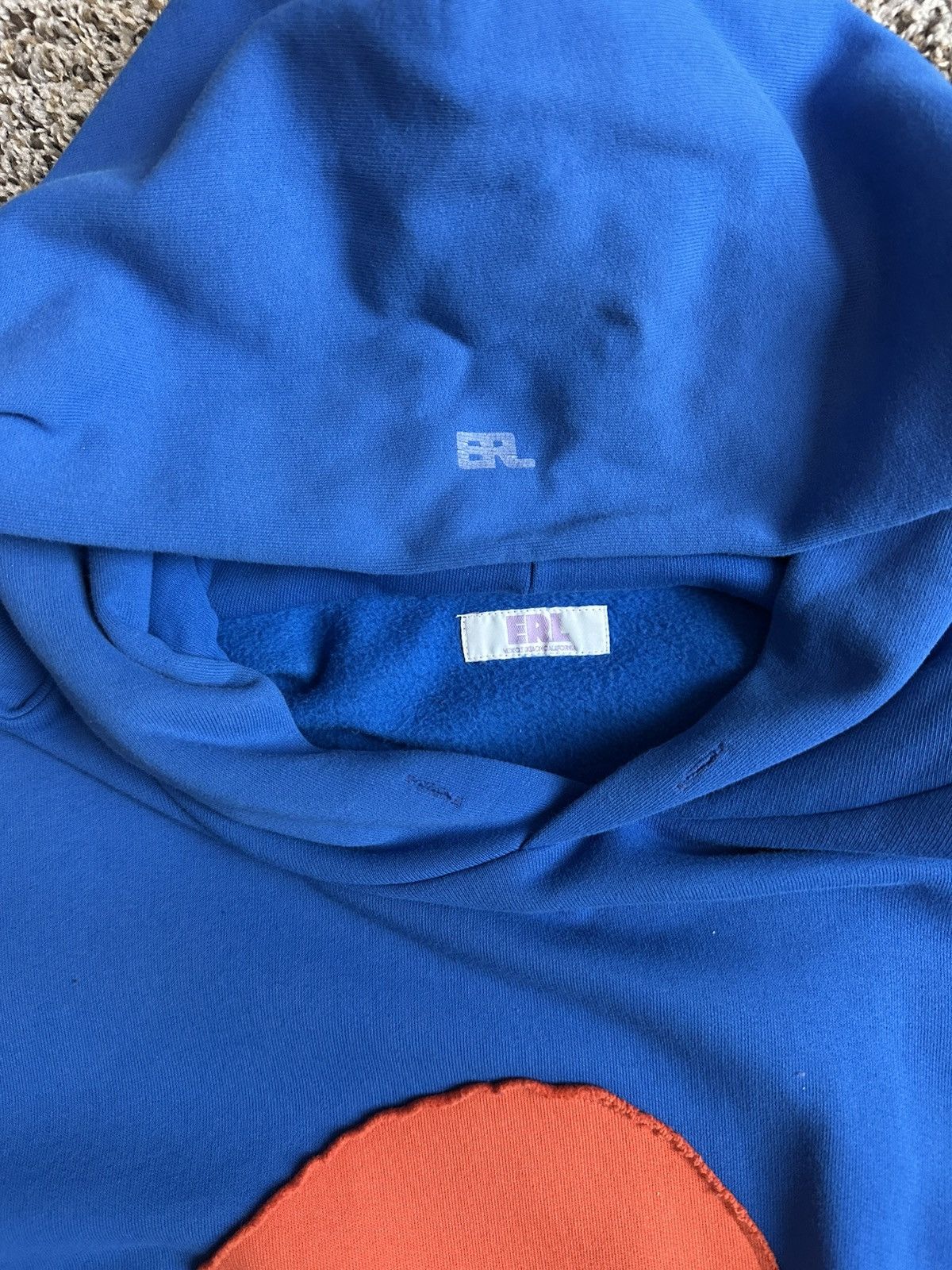 ERL ERL Colorblock Hoodie Blue Orange Swirl Oversized Size L Size US L / EU 52-54 / 3 - 3 Thumbnail