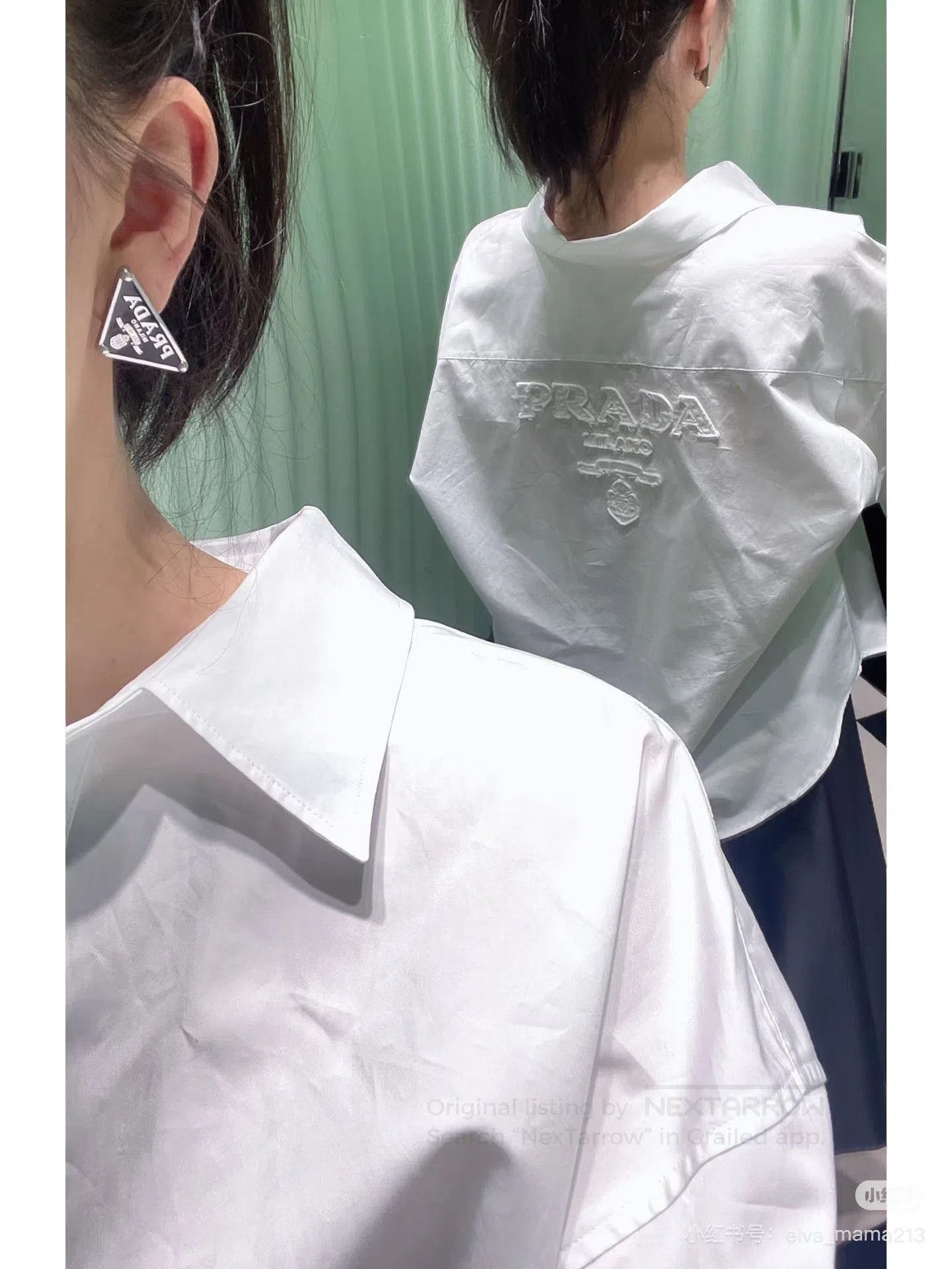 Prada Prada Women's White Shirt. Size S / US 4 / IT 40 - 8 Thumbnail