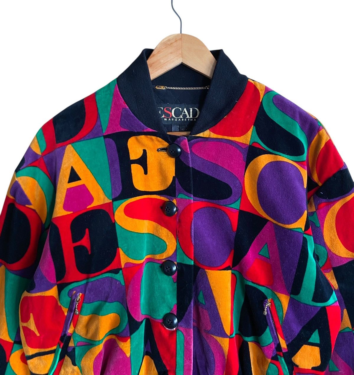 Escada Very Rare Vintage Escada Full Print Bomber Jacket 1990s Size US M / EU 48-50 / 2 - 3 Thumbnail