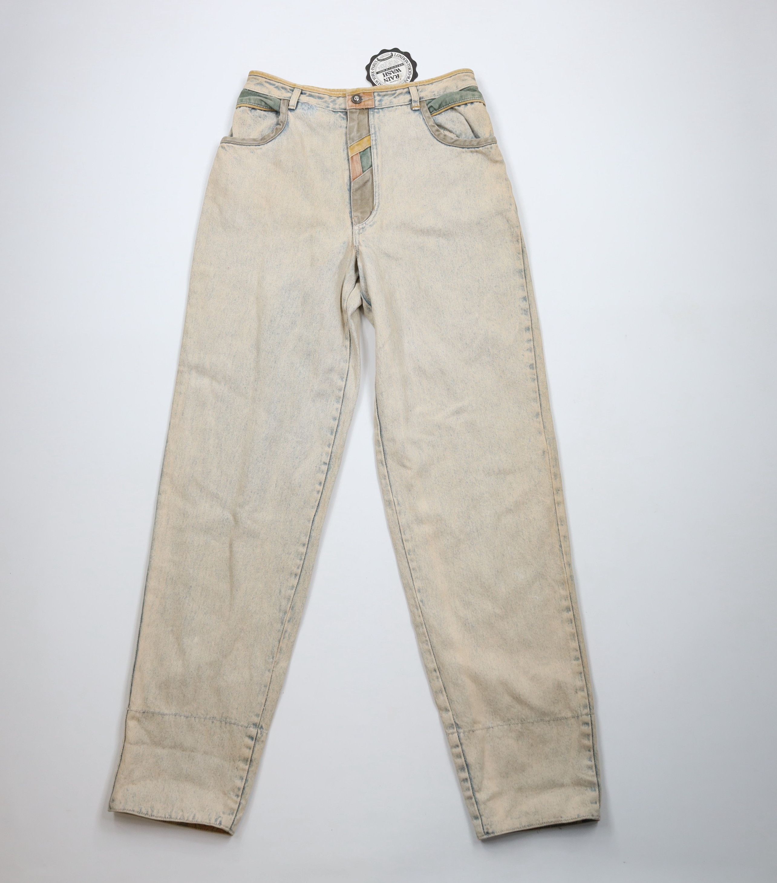 Vintage Deadstock Vintage 90s Streetwear Wash Flip Cuff Denim Jeans Size US 30 / EU 46 - 2 Thumbnail