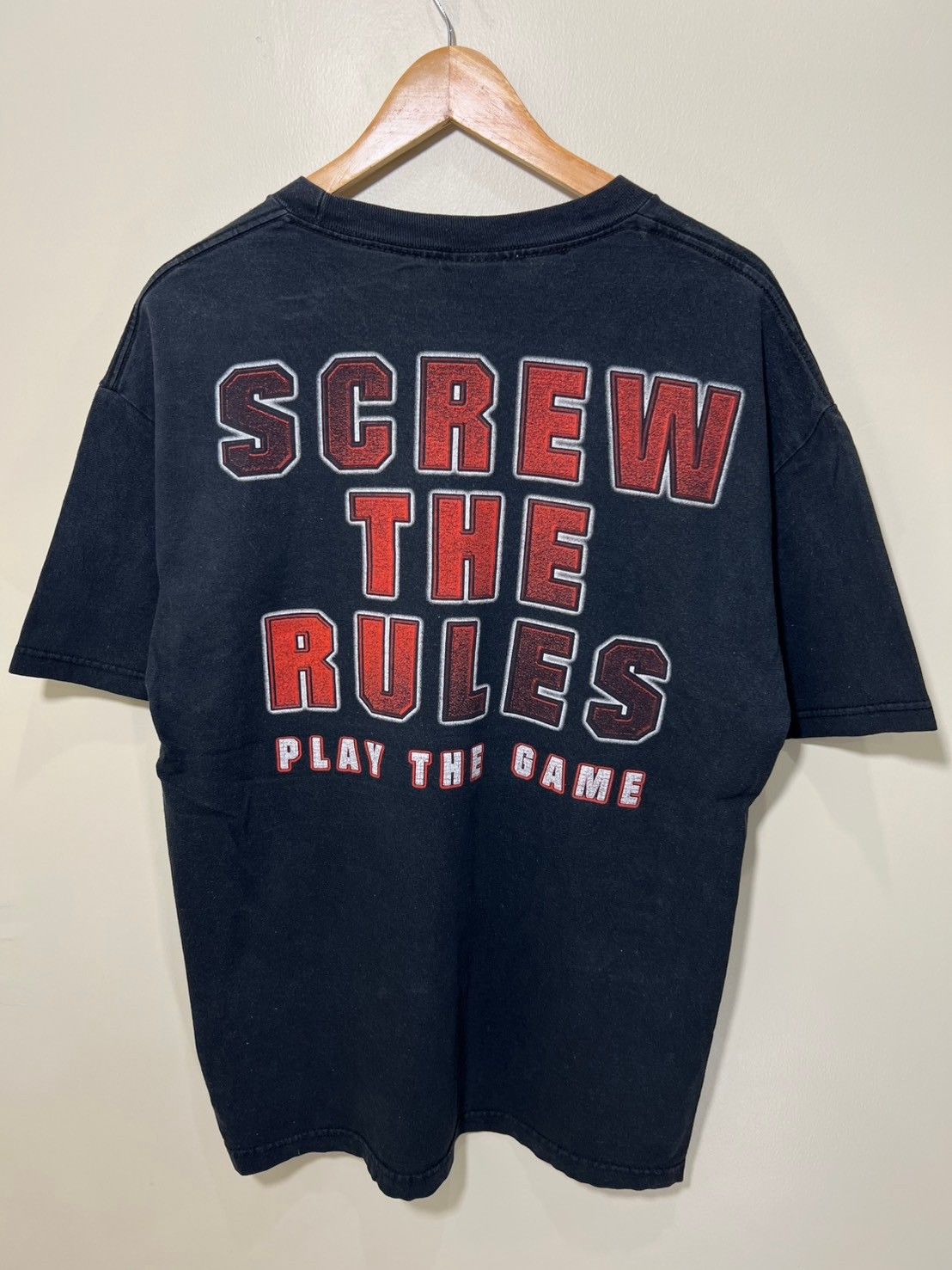 Vintage × WCW/nWo × WWE Vintage 2002's Triple H WWE Screw The Rules shirt bnz01 Size US L / EU 52-54 / 3 - 6 Thumbnail