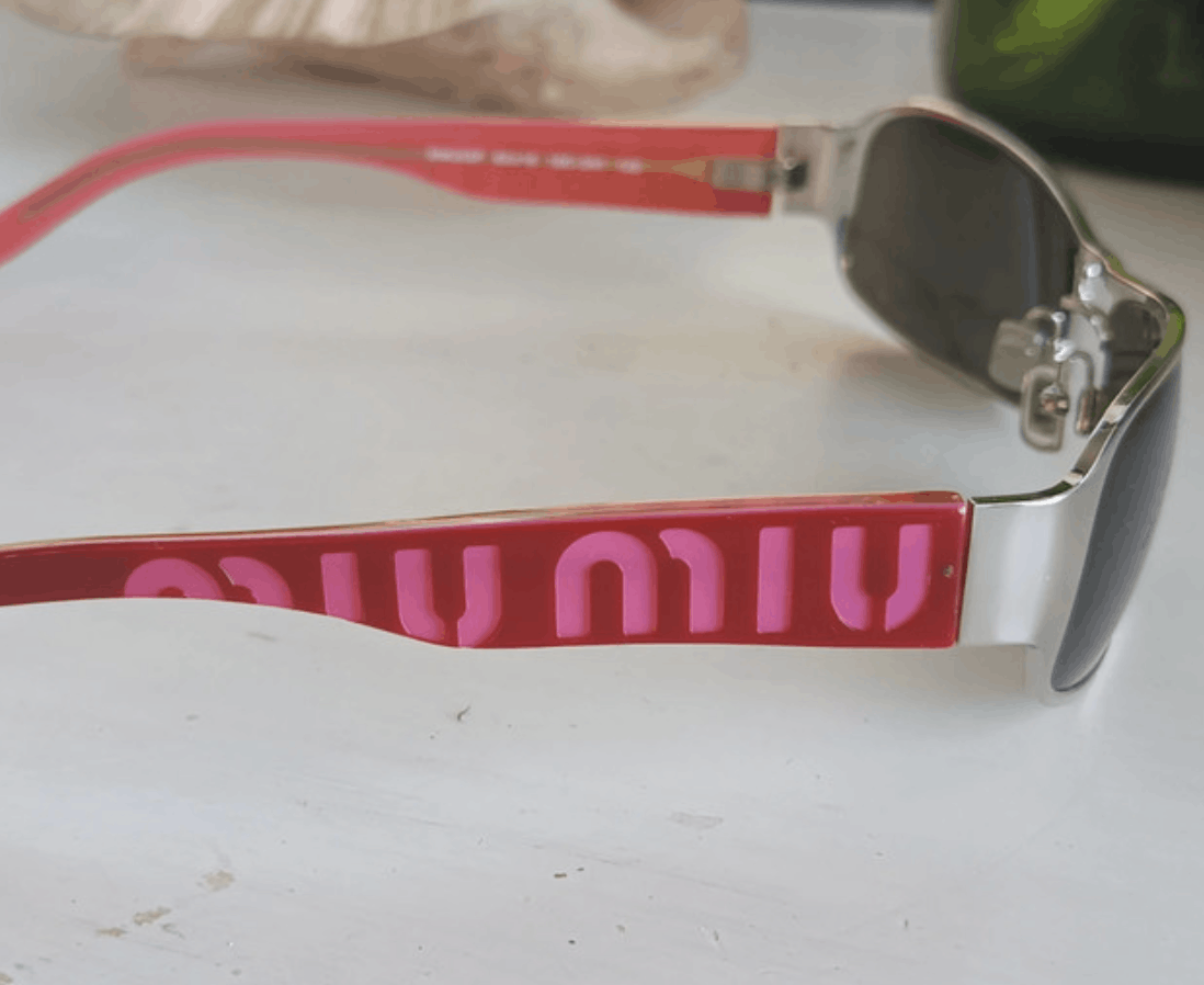 Miu Miu Miu Miu Sunglasses Logo Shield Square Sport Vintage EX0254 Size ONE SIZE - 2 Thumbnail