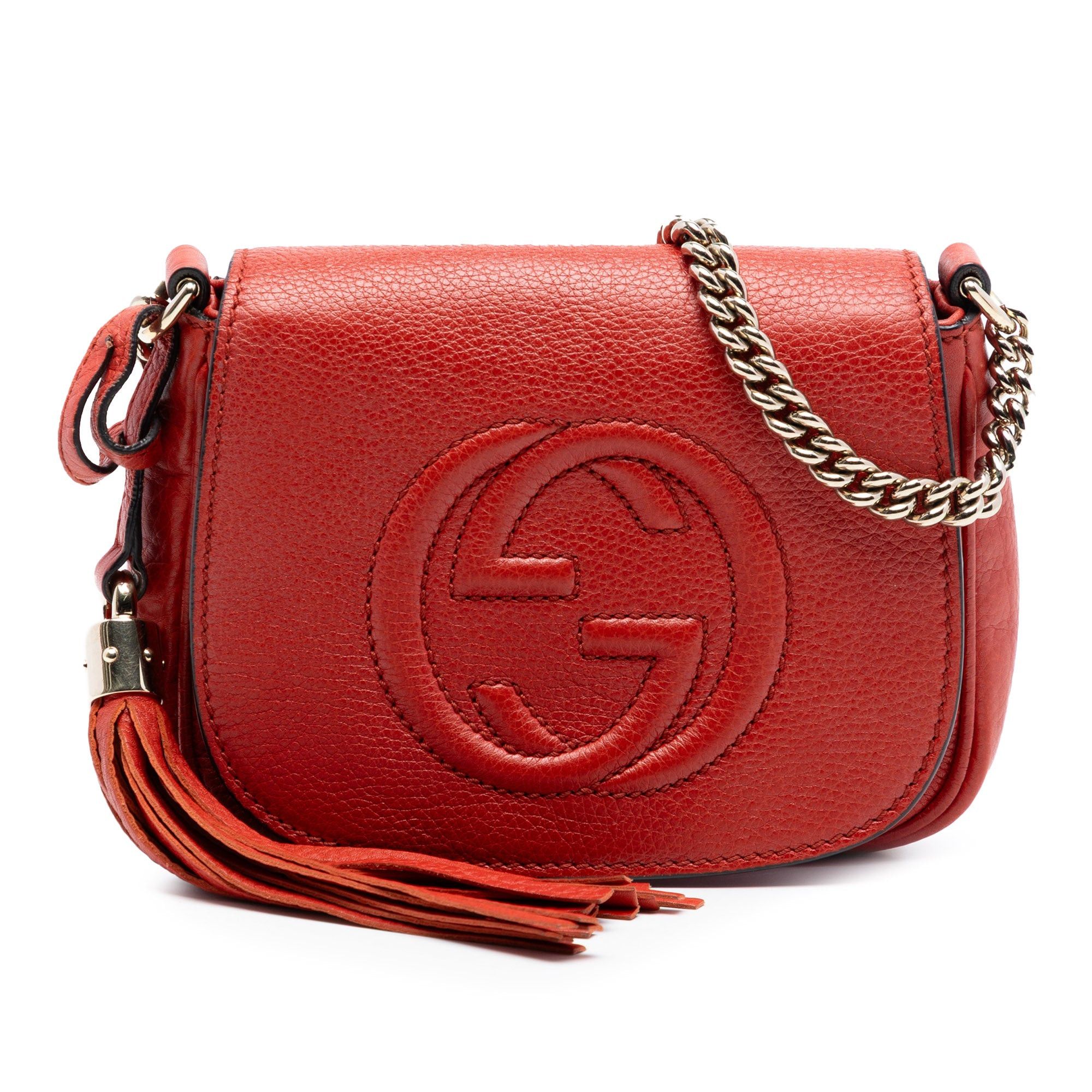 Gucci Small Leather Soho Chain Flap Crossbody Size ONE SIZE - 1 Thumbnail