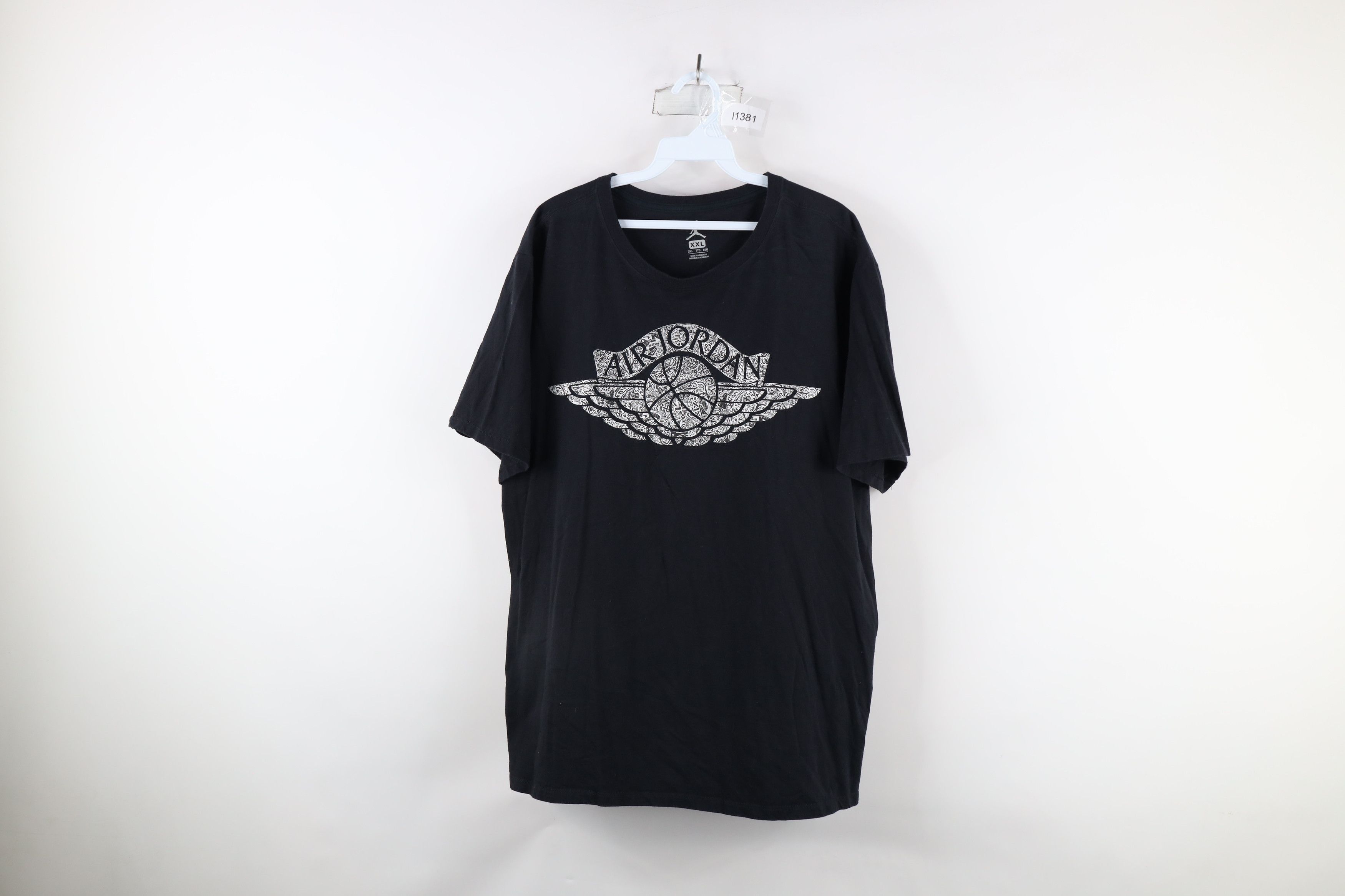 T shirts Jordan Wings Tee anthropomorphic Black