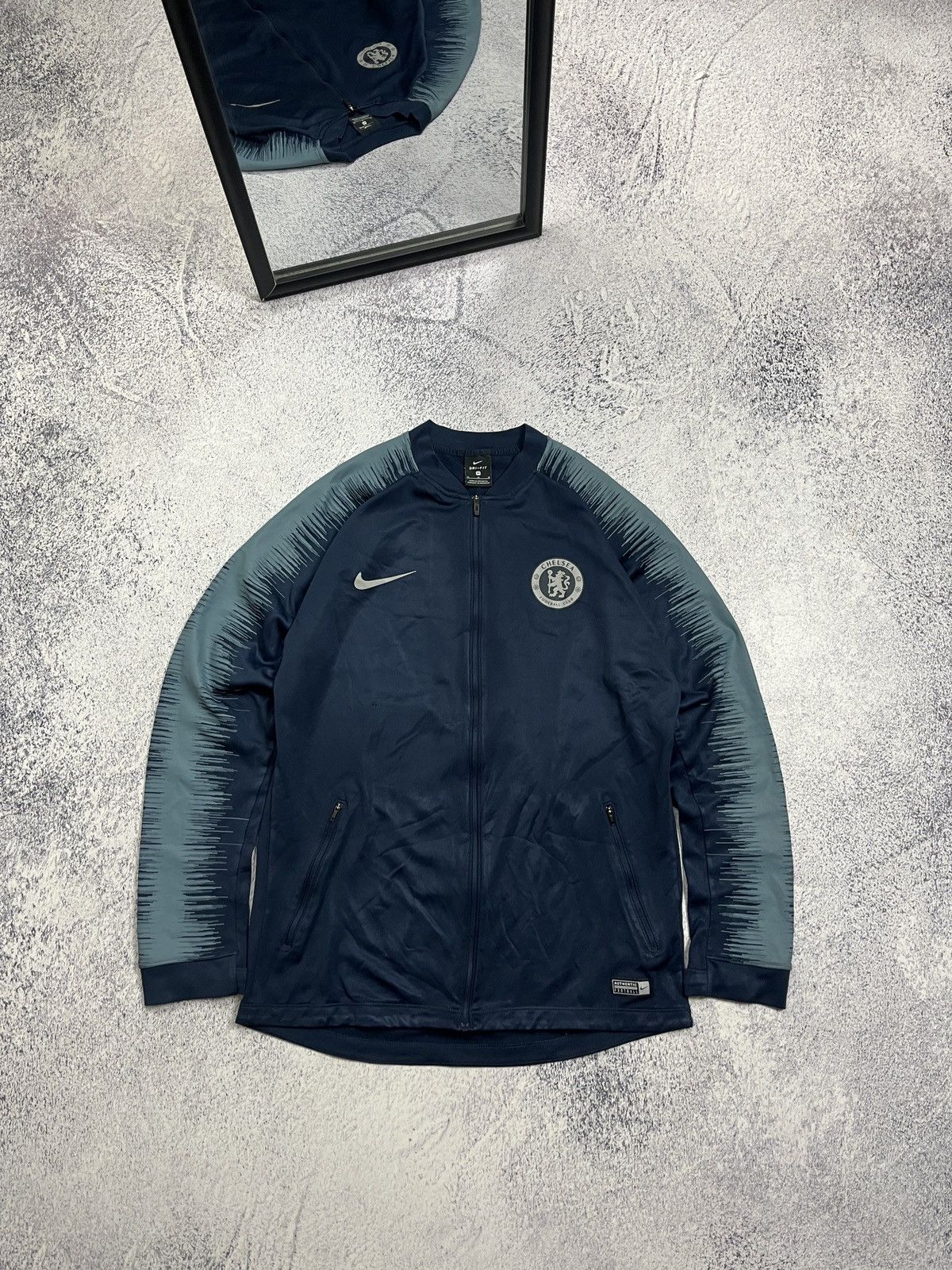 Chelsea Soccer × Nike Nike FC Chelsea 2018/19 Soccer Football Track Jacket Hype Size US M / EU 48-50 / 2 - 1 Thumbnail