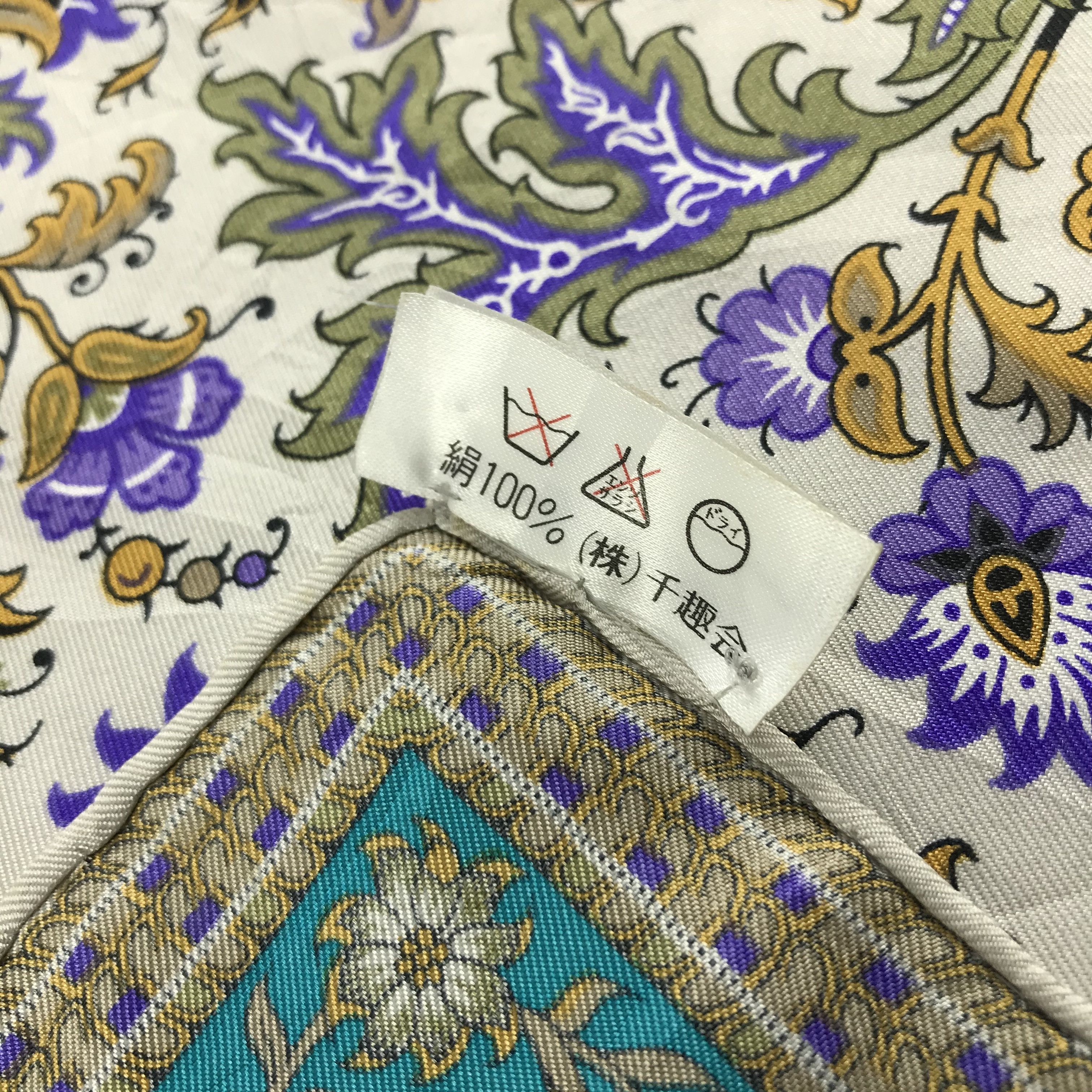 Vintage Tino Lauri Floral Silk Scarf M98 Size ONE SIZE - 6 Thumbnail