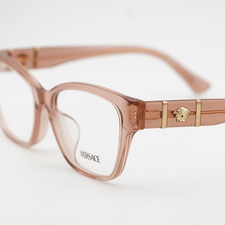 Versace Versace VE3344F 5434 Eyeglasses Brown 54mm Cat Eye Frame Size ONE SIZE - 2 Thumbnail