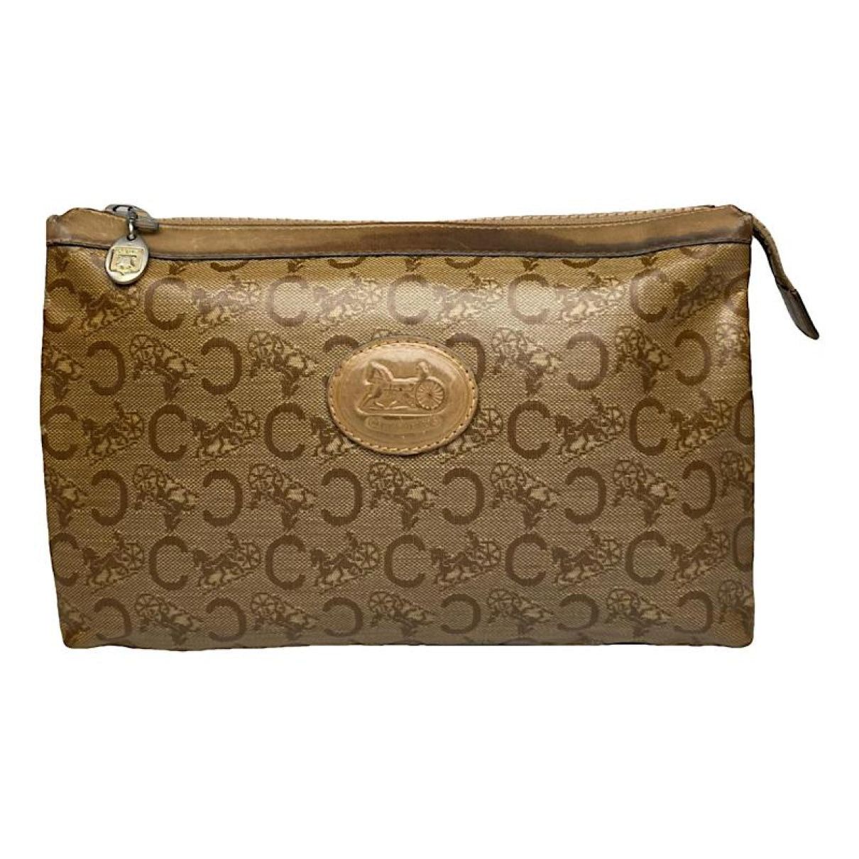 Celine Triomphe Vintage Brown Leather Clutch Bag Size ONE SIZE - 1 Thumbnail