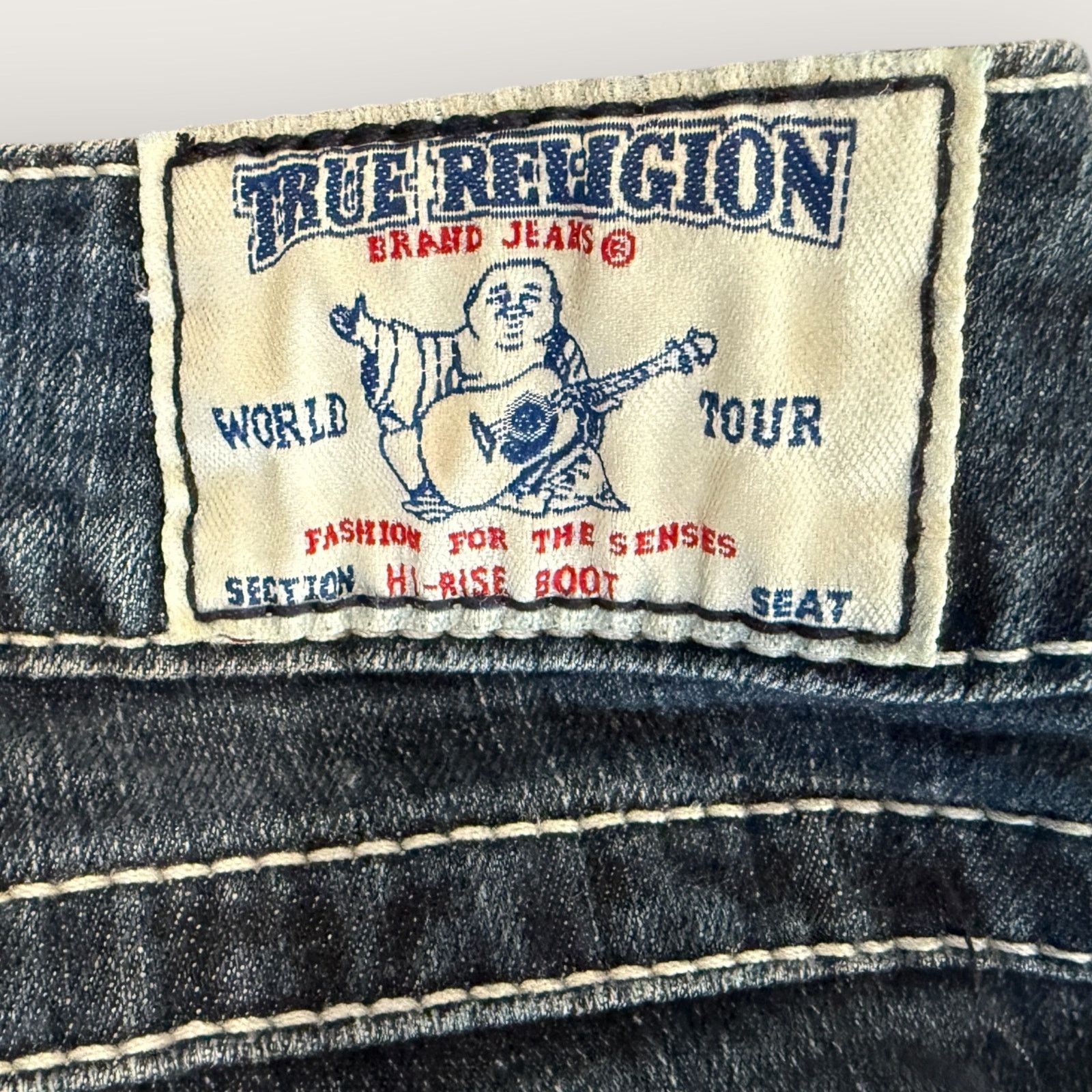 True Religion True Religion High Rise Boot Jeans Size 28" / US 6 / IT 42 - 3 Thumbnail