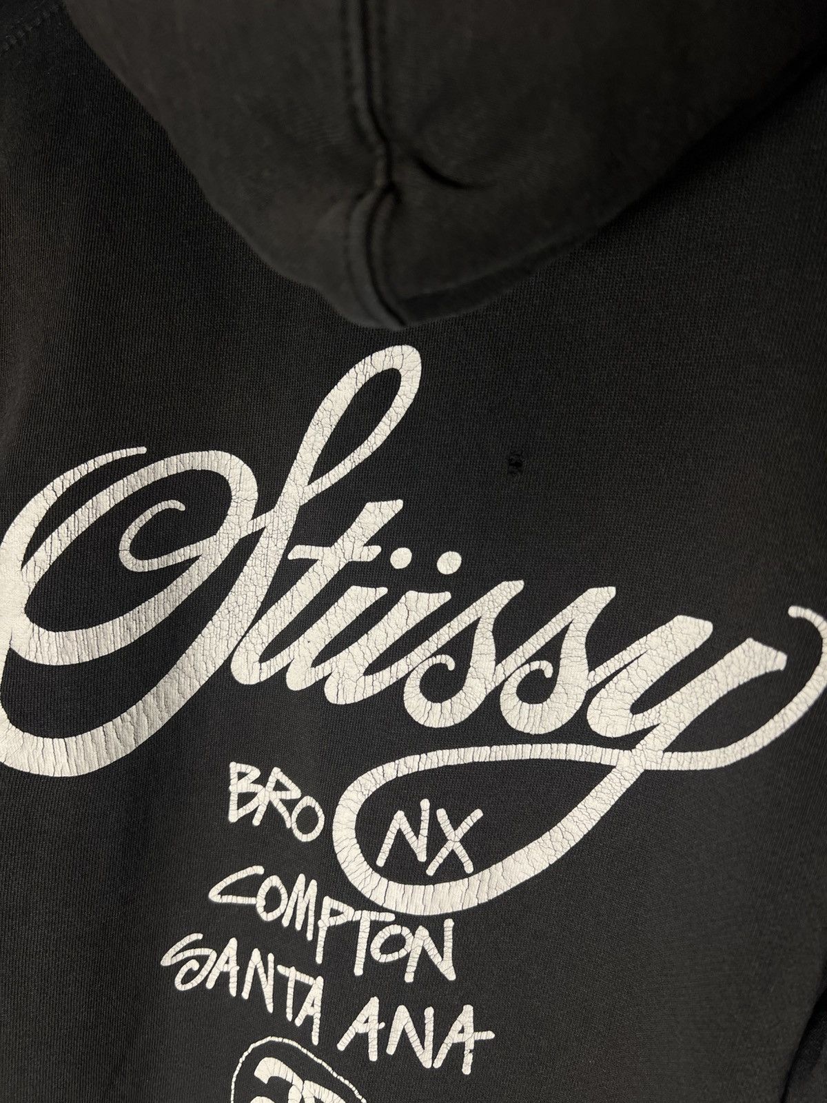 Stussy VINTAGE STUSSY ZIP HOODIE JACKET RETRO DOUBLE PRINTED 90s Size US XL / EU 56 / 4 - 12 Thumbnail