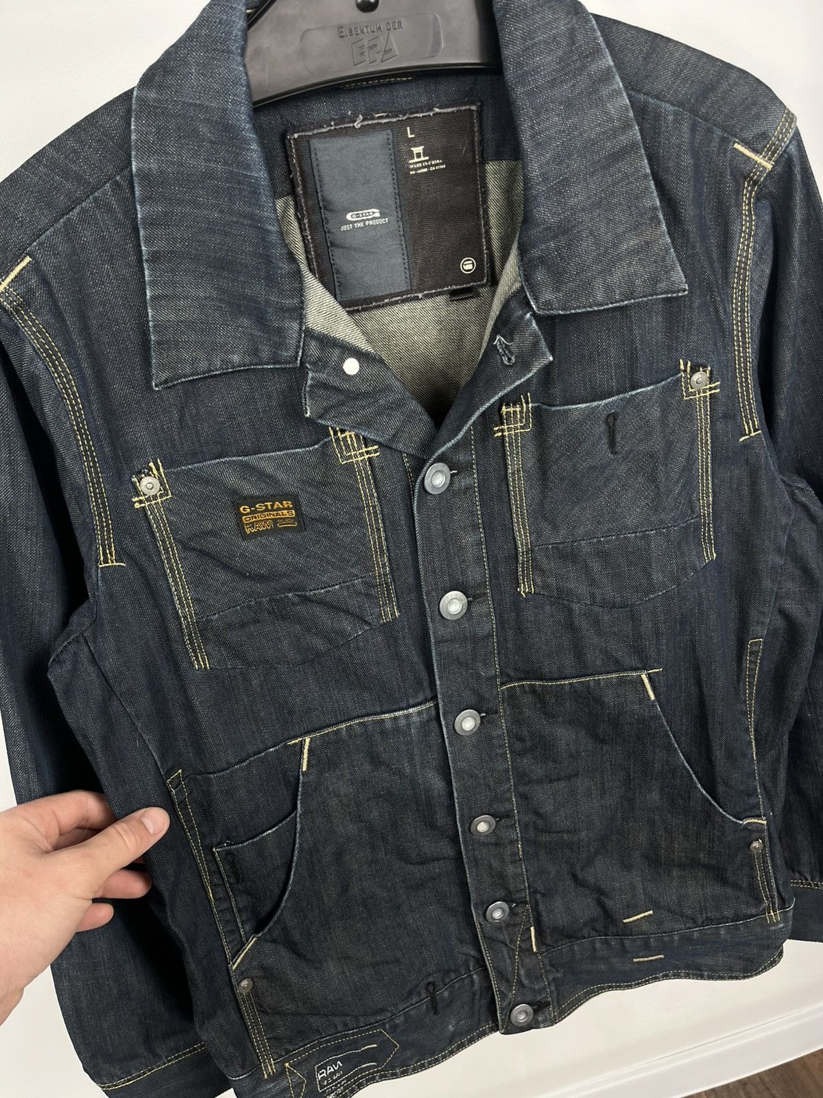 G-Star G Star Raw Denim Multi Pocket Jacket Size L Workwear Size US L / EU 52-54 / 3 - 5 Thumbnail