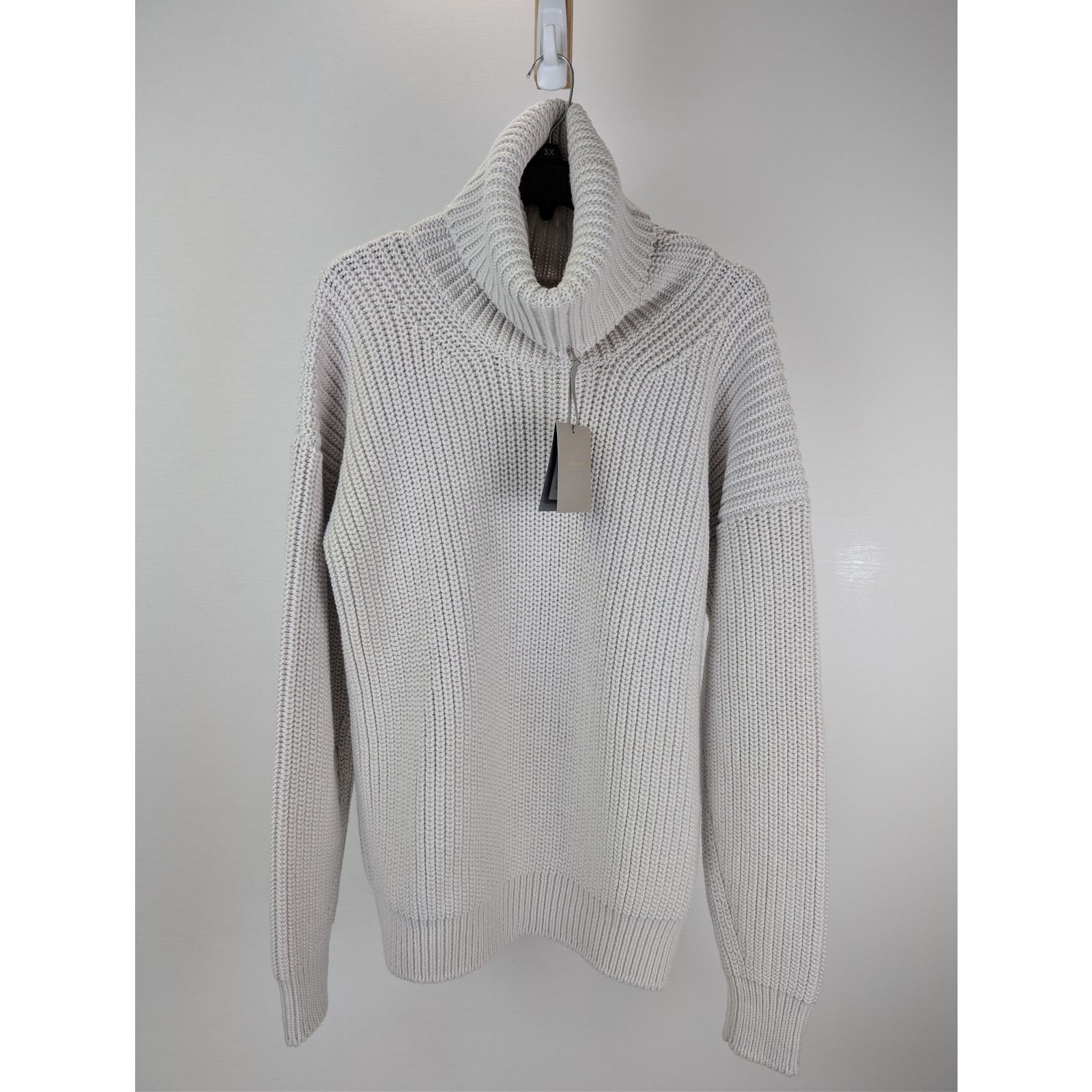 Tom Ford o1rshd1 Men's Ribbed Knit Sweater Sweatshirt in Grey Size US M / EU 48-50 / 2 - 8 Thumbnail