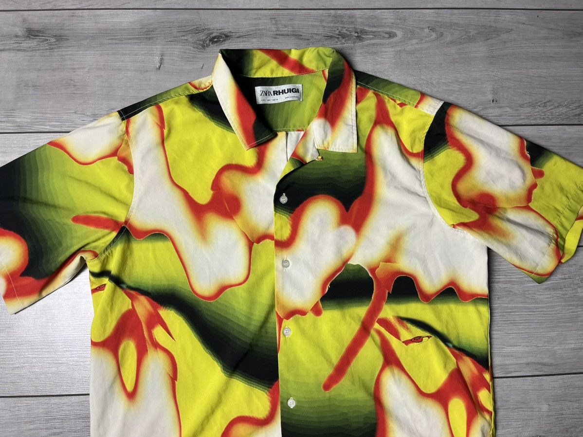 Rhude × Zara Zara x Rhuigi shirt short sleeve hawaii size Large Size US L / EU 52-54 / 3 - 3 Thumbnail