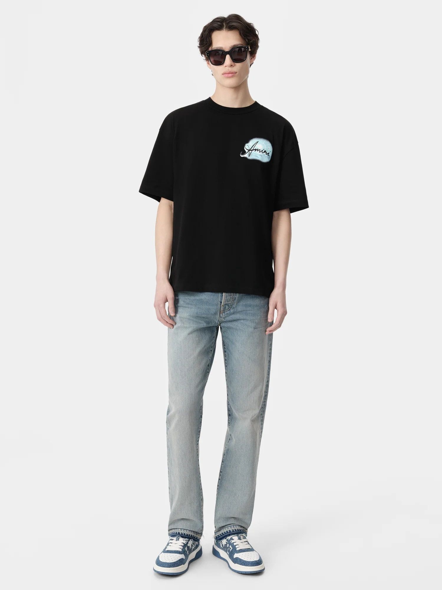 Amiri o1s1wg110525 Paradise Airbrush T-Shirt in Black Size US L / EU 52-54 / 3 - 2 Thumbnail