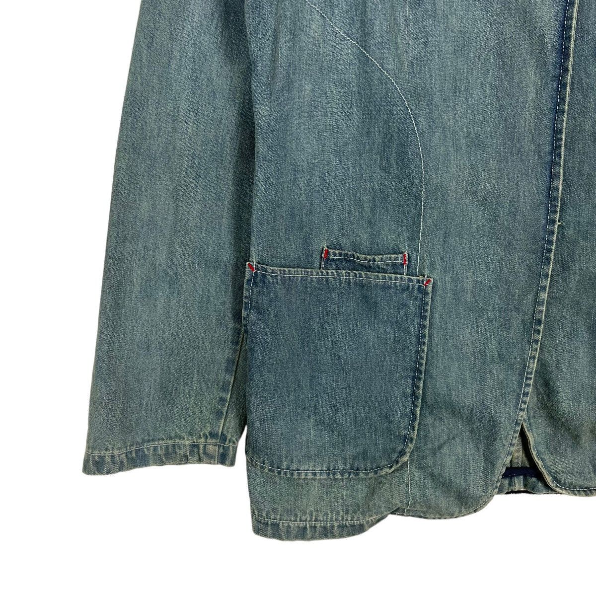 Japanese Brand 🔥 9 SPEC BROKEN DENIM JACKET Size US M / EU 48-50 / 2 - 4 Thumbnail