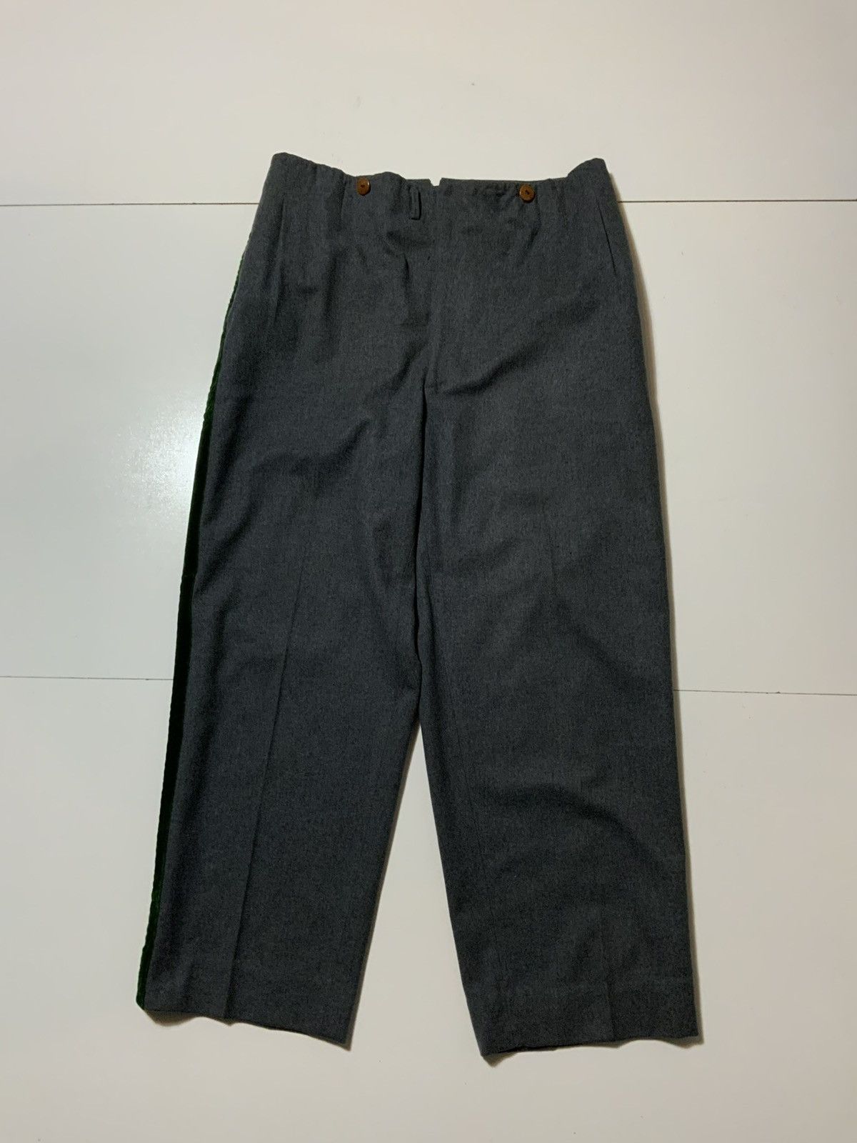 Vintage Vintage 1950s 60s Sy Devore Hollywood Wool Velvet Trim Pants Size US 36 / EU 52 - 1 Thumbnail