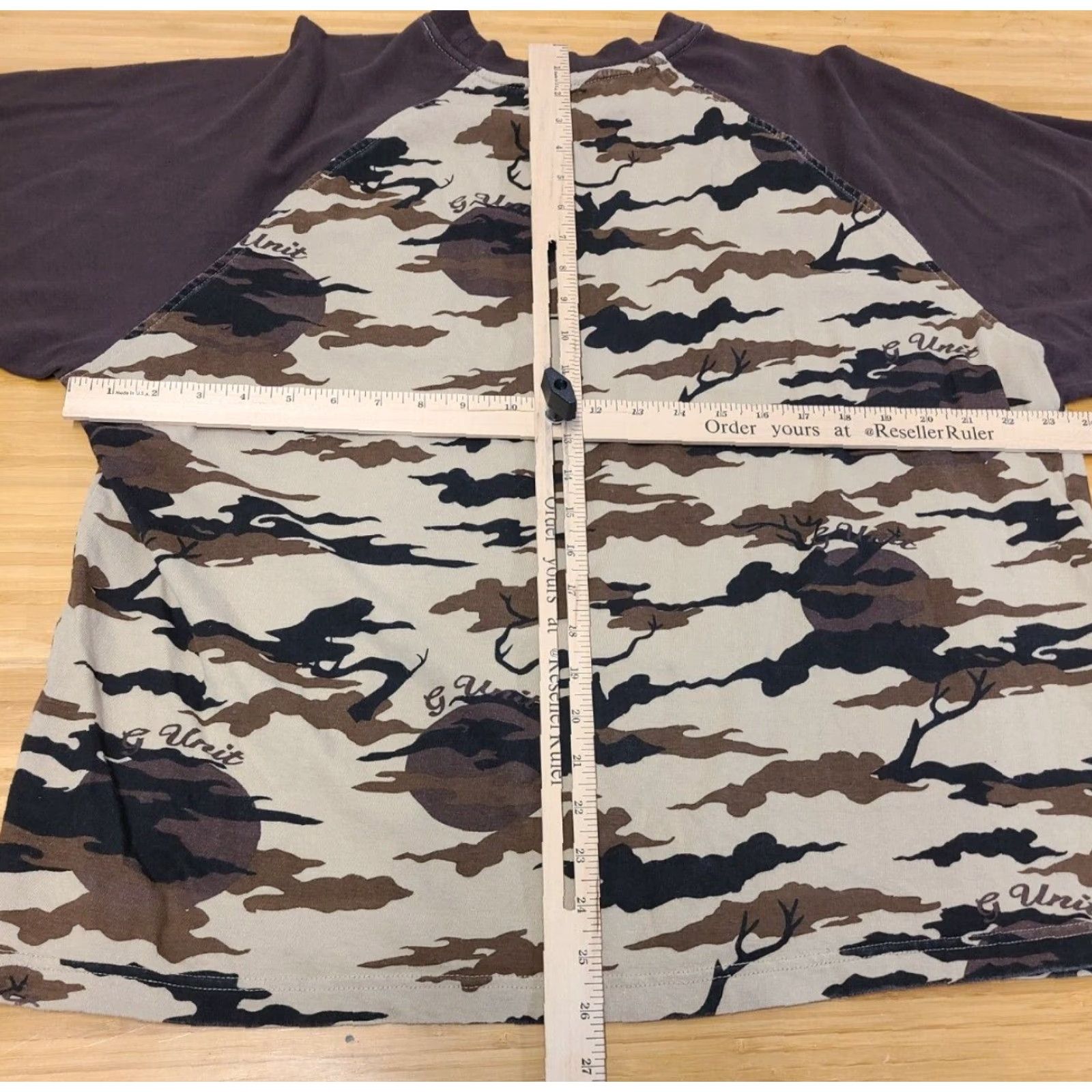 Vintage VINTAGE G-Unit Shirt Men XL Brown Camouflage Heavyweight Short Sleeve Size US XL / EU 56 / 4 - 8 Thumbnail