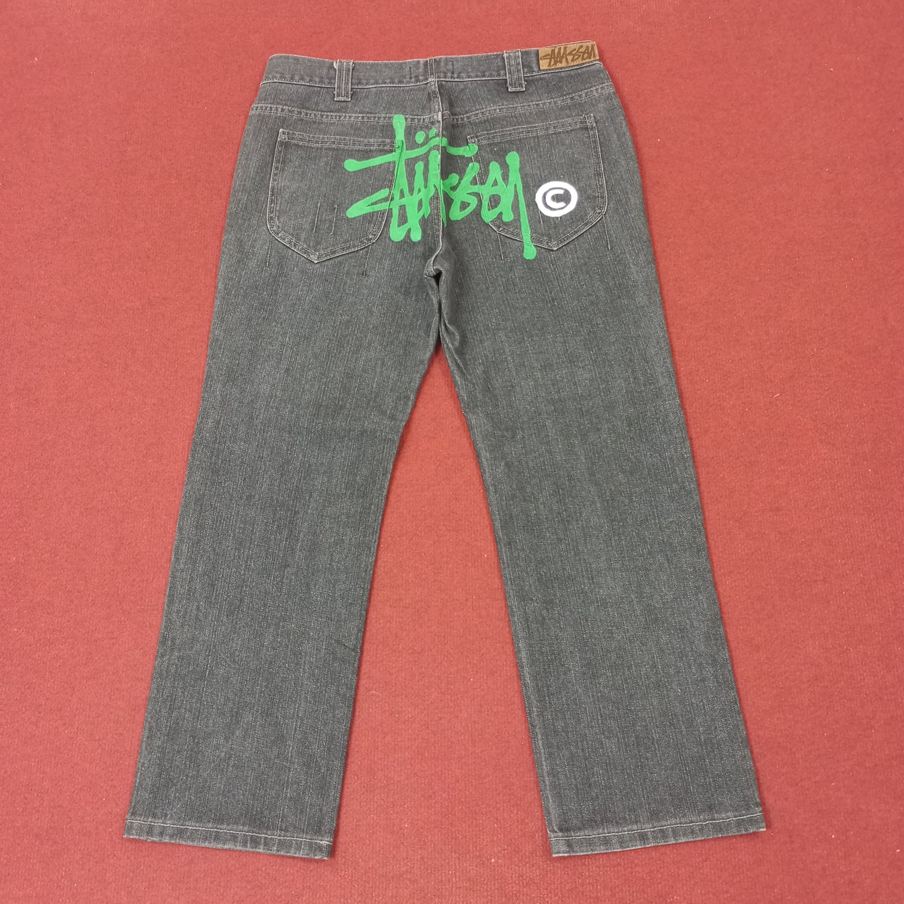 Stussy Streetwear Custom Art Logo Style Jeans C217N23